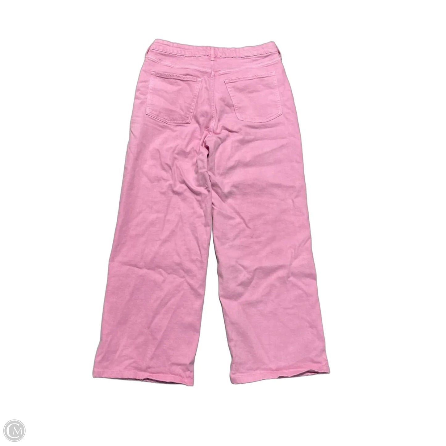 Jeans Wide Leg By Old Navy In Pink Denim, Size: 10