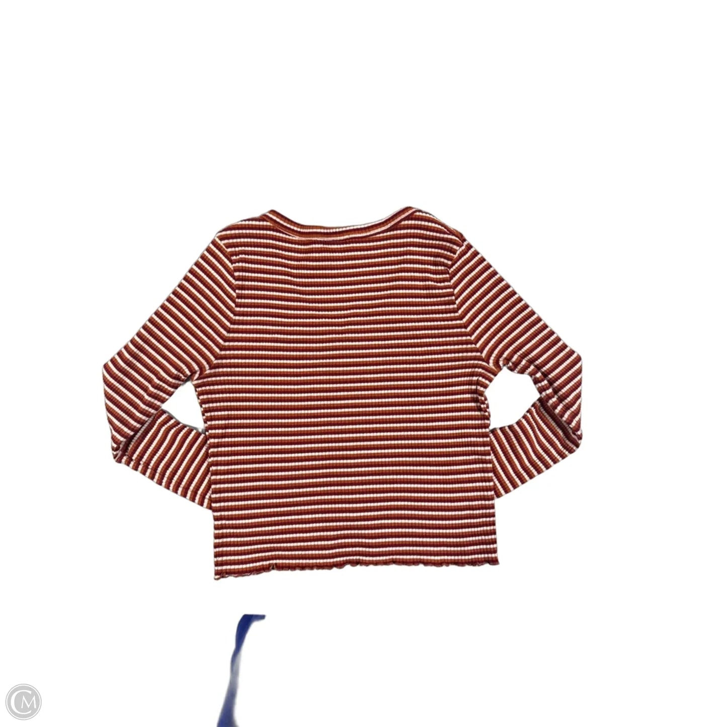 Top Long Sleeve By Cmc In Orange & Red, Size: Xl