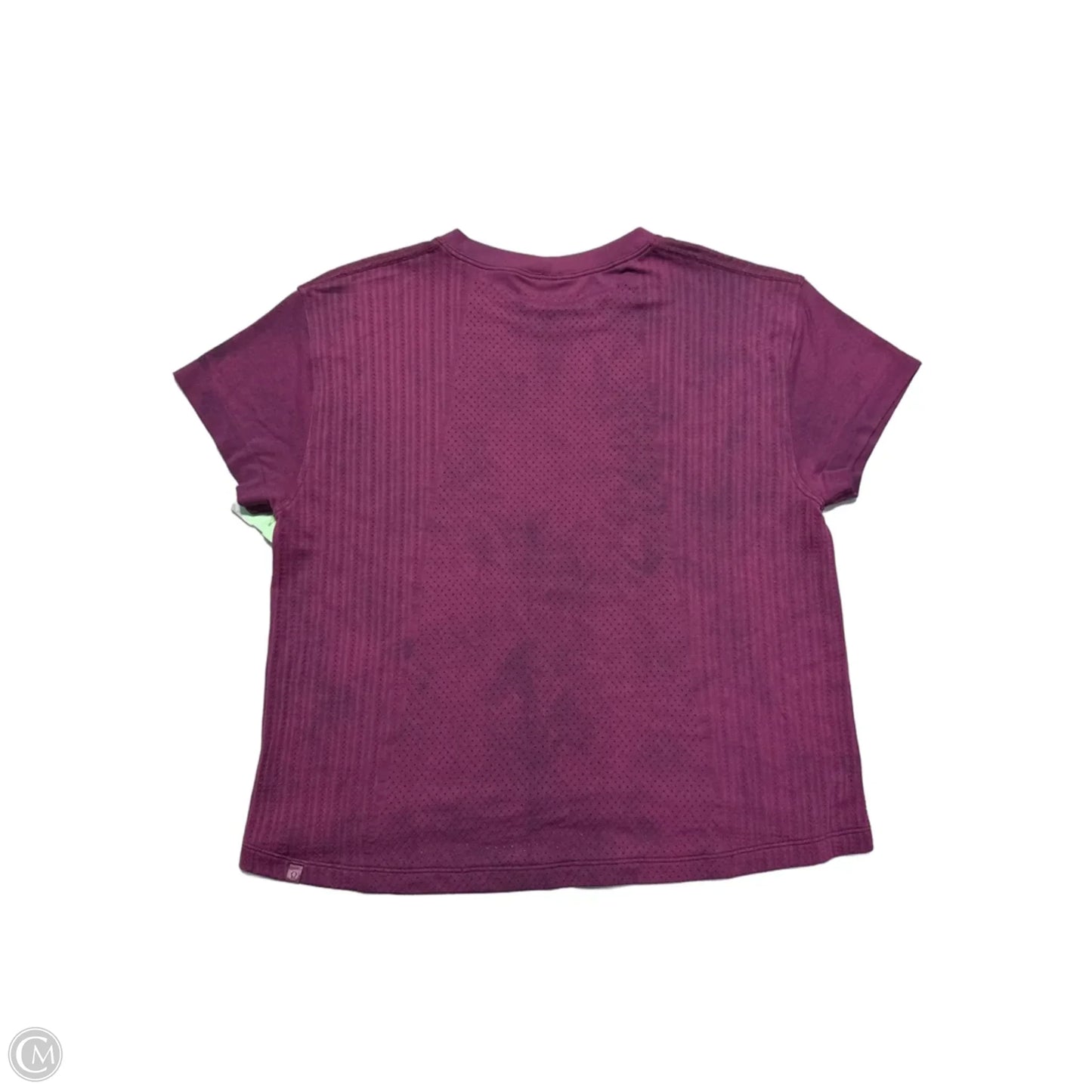 Athletic Top Short Sleeve By Lululemon In Pink, Size: S
