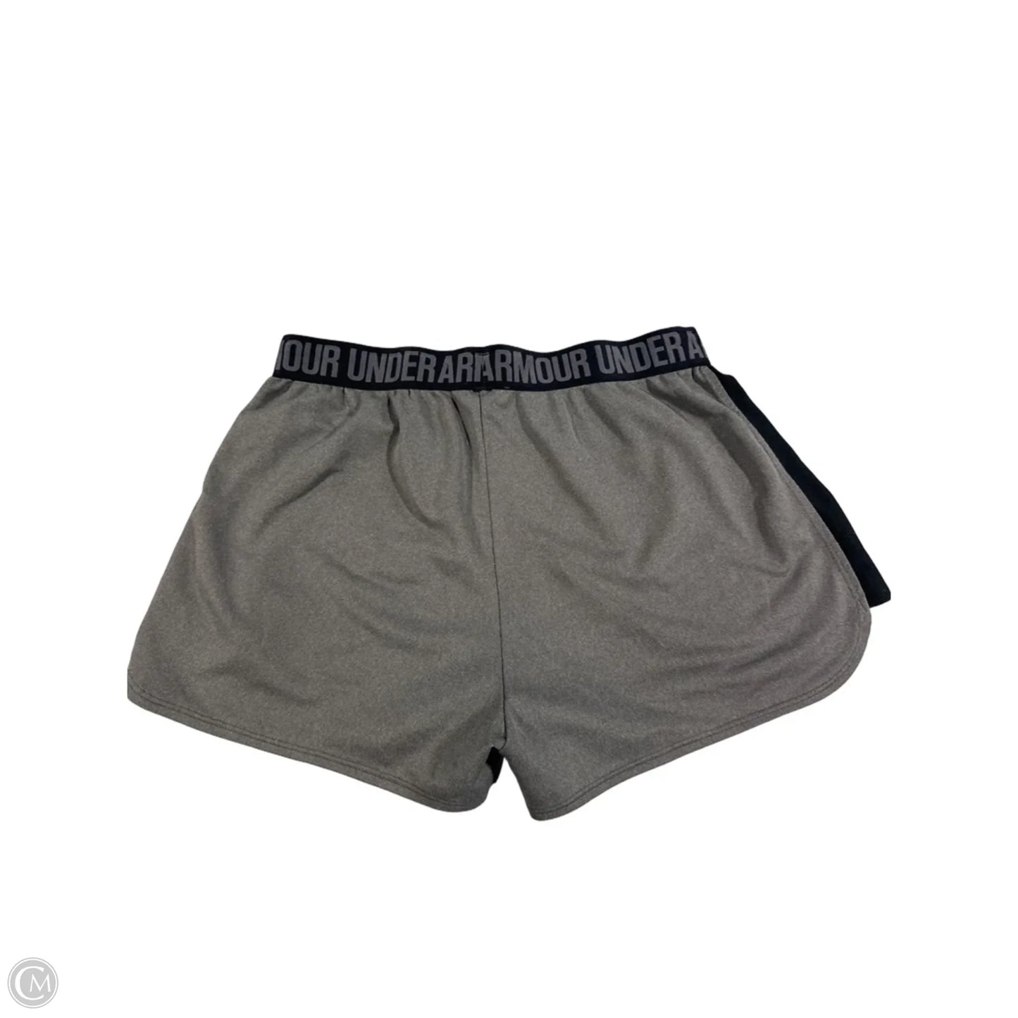 Athletic Shorts By Under Armour In Black & Grey, Size: Xs