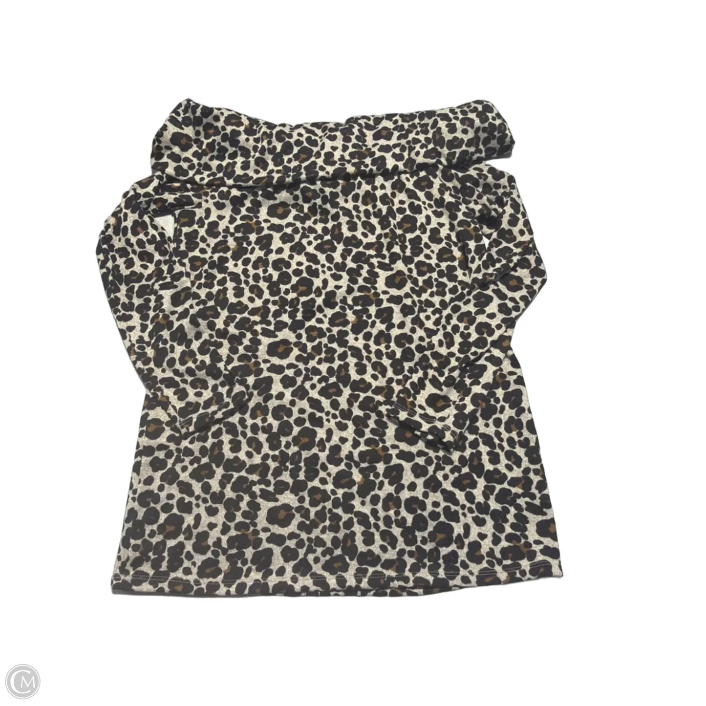 Top Long Sleeve By Loft In Animal Print, Size: S