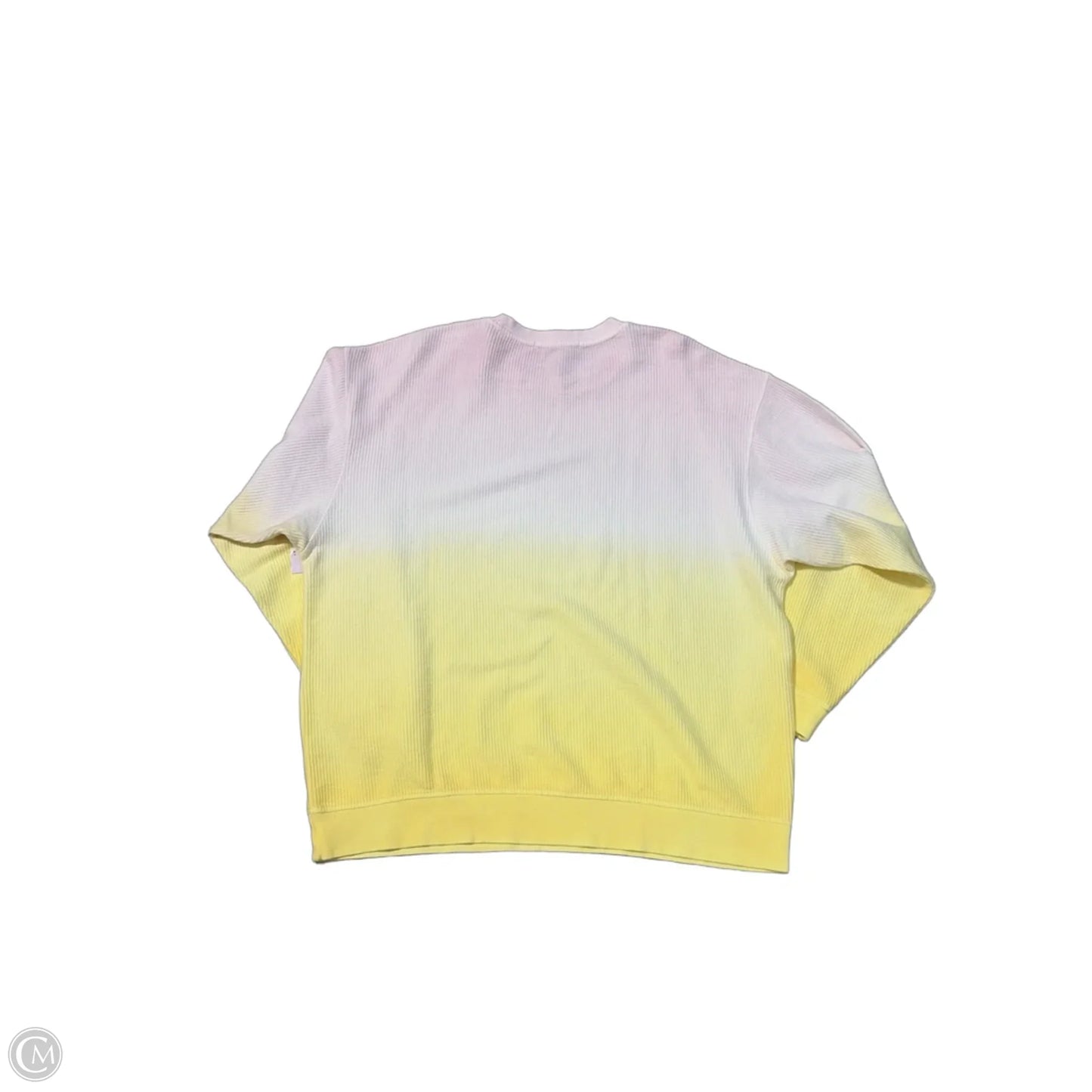 Top Long Sleeve By Cmc In Pink & Yellow, Size: Xl