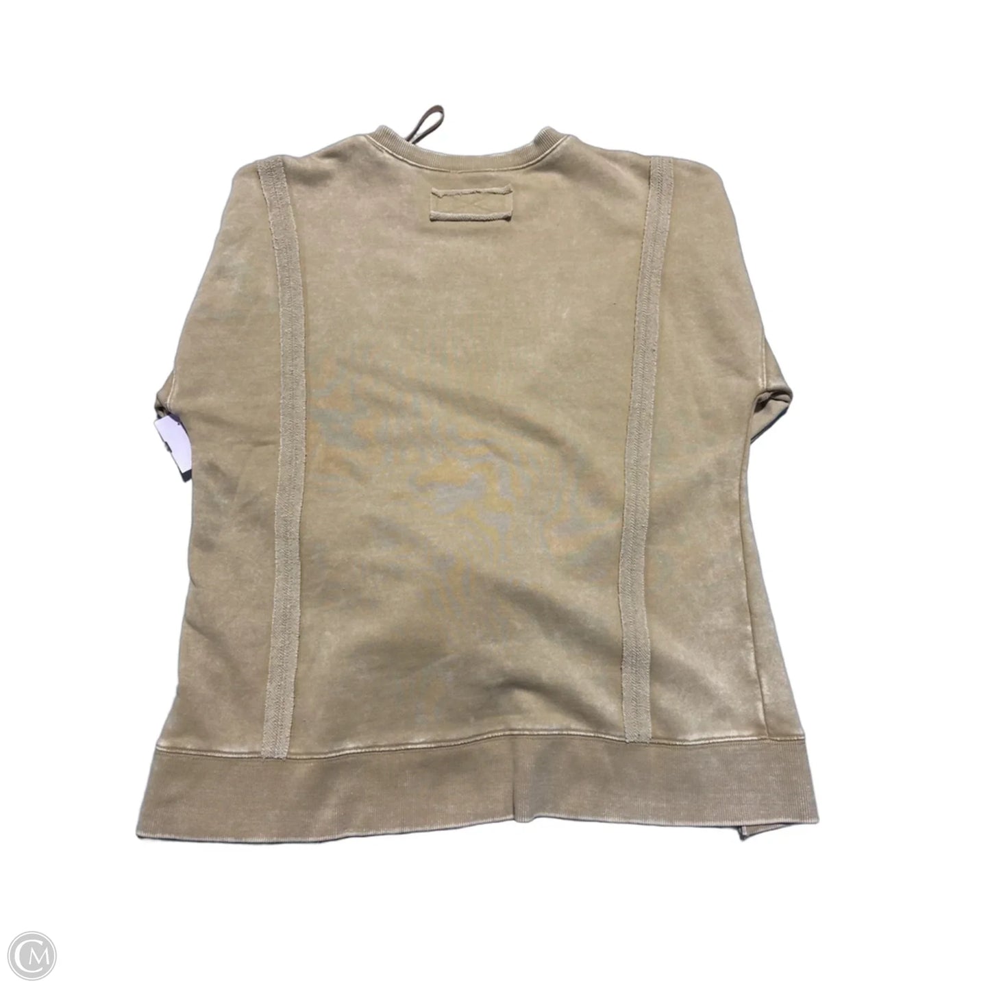 Sweatshirt Crewneck By New In In Tan, Size: S