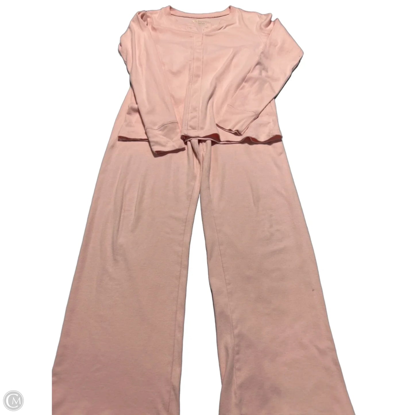 Top 2pc Long Sleeve By Natural Reflections In Pink, Size: S
