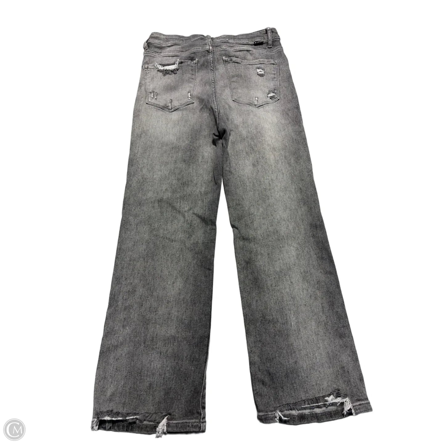Jeans Straight By Risen In Grey, Size: 12