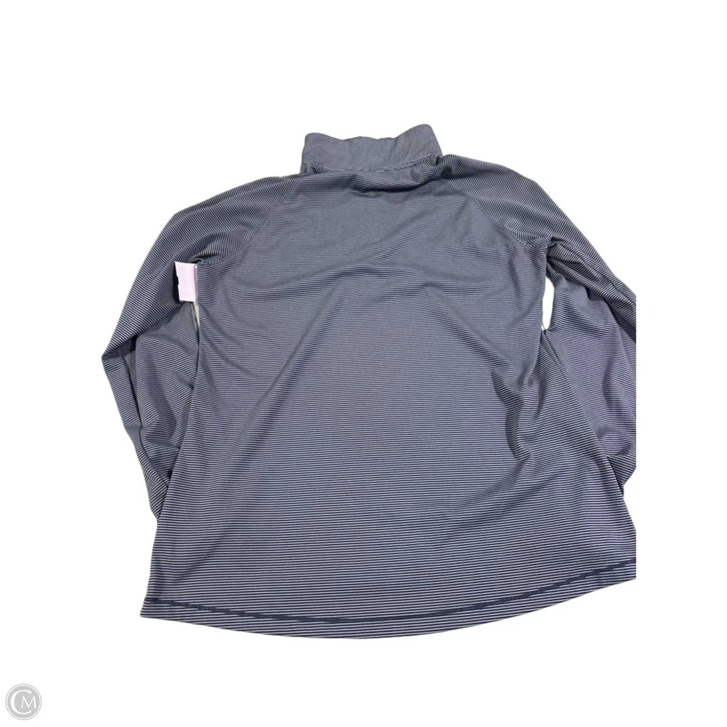 Athletic Top Long Sleeve Collar By Under Armour In Blue, Size: M