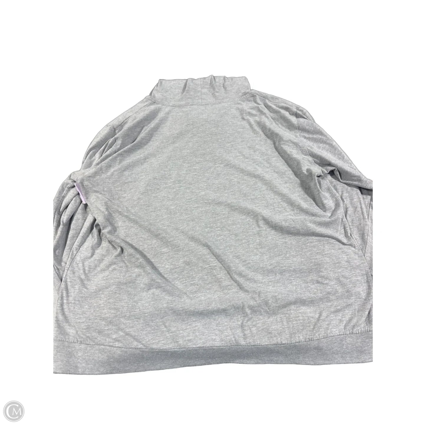 Top Long Sleeve By Fanatics In Grey, Size: 1x