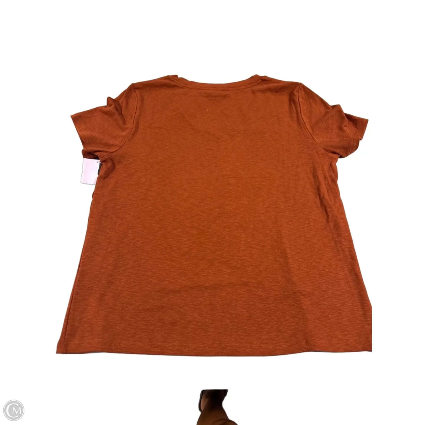 Top Short Sleeve By Prettygarden In Brown, Size: Xl