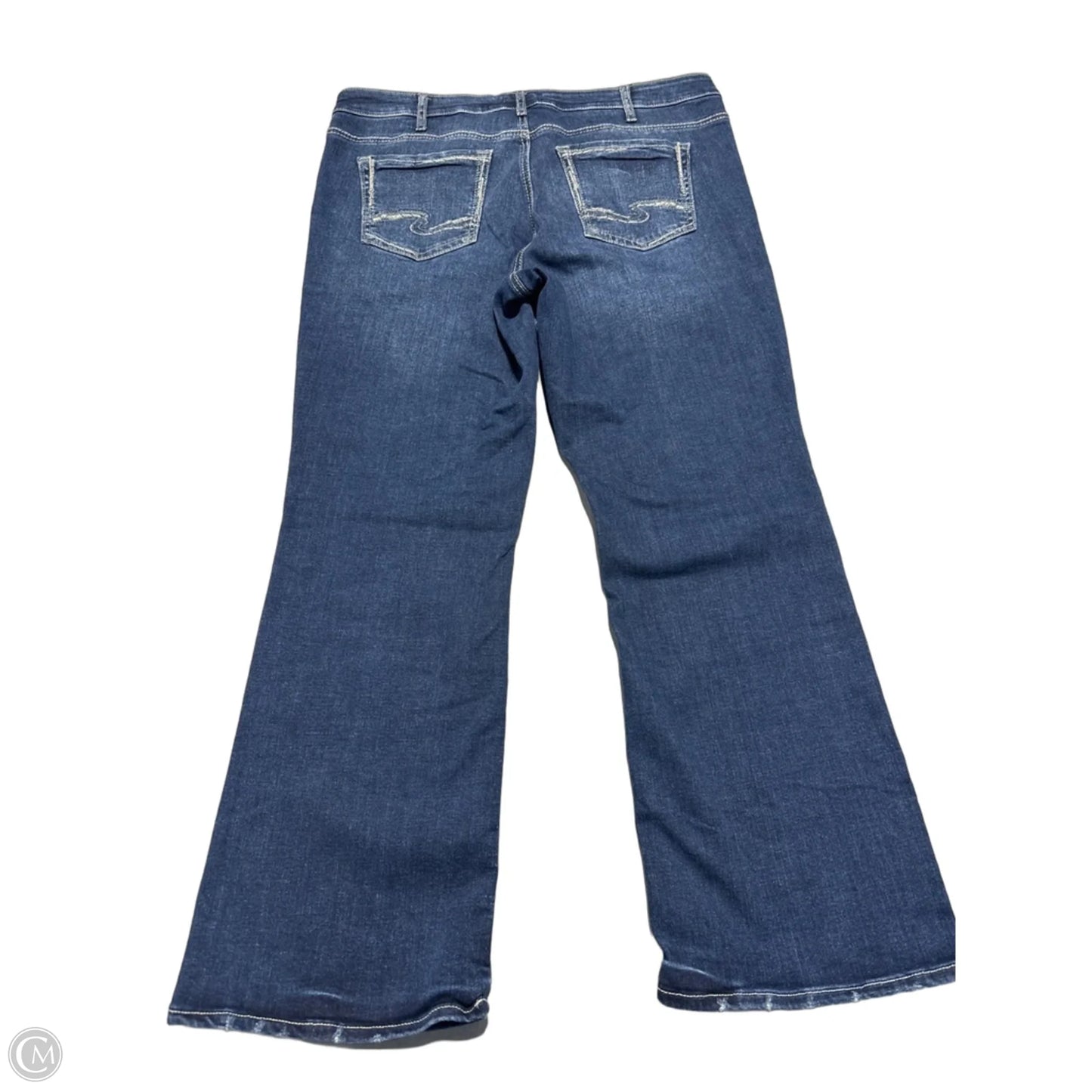 Jeans Boot Cut By Silver In Blue, Size: 16