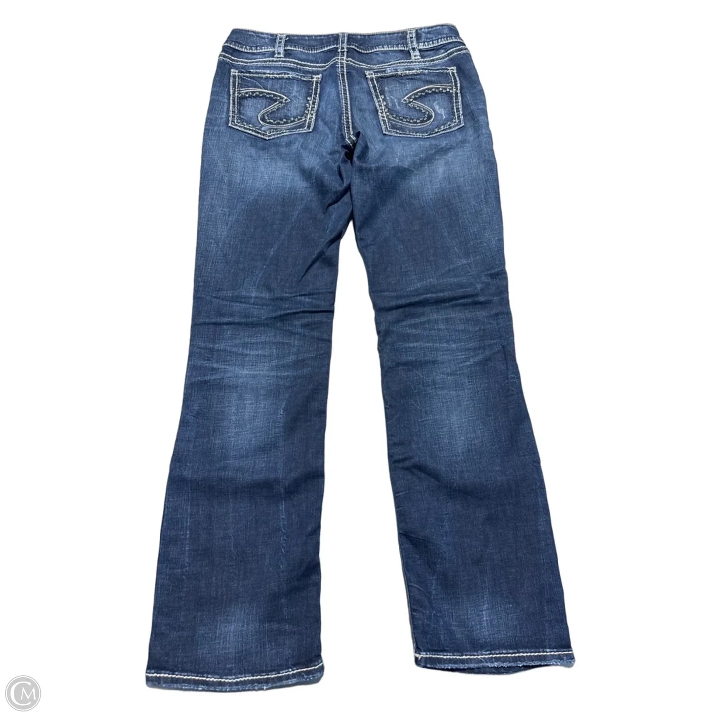 Jeans Boot Cut By Silver In Blue, Size: 16
