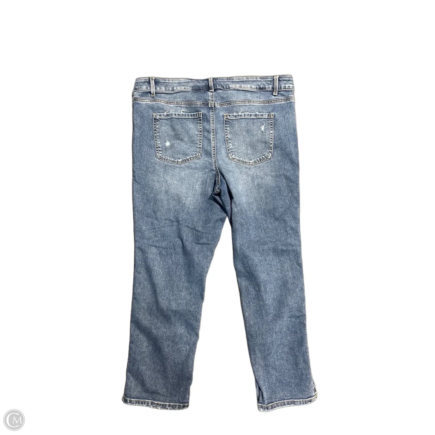 Jeans Straight By Maurices In Blue Denim, Size: 16