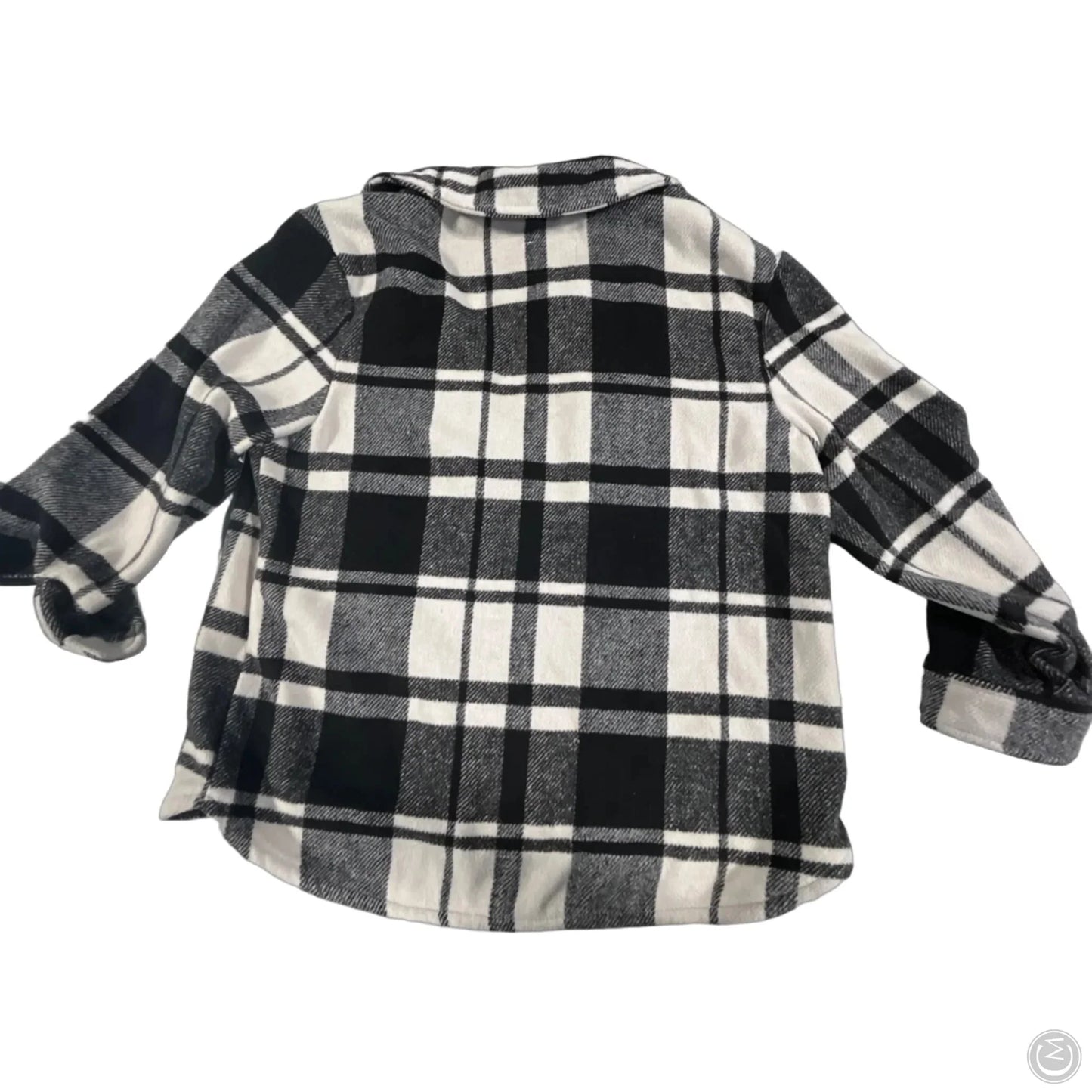 Jacket Fleece By Old Navy In Black & White, Size: Xxl
