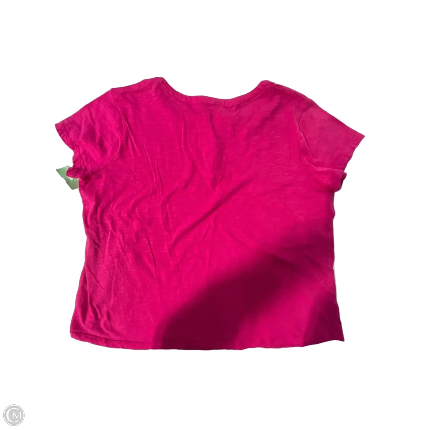 Top Short Sleeve By Cmc In Pink, Size: L