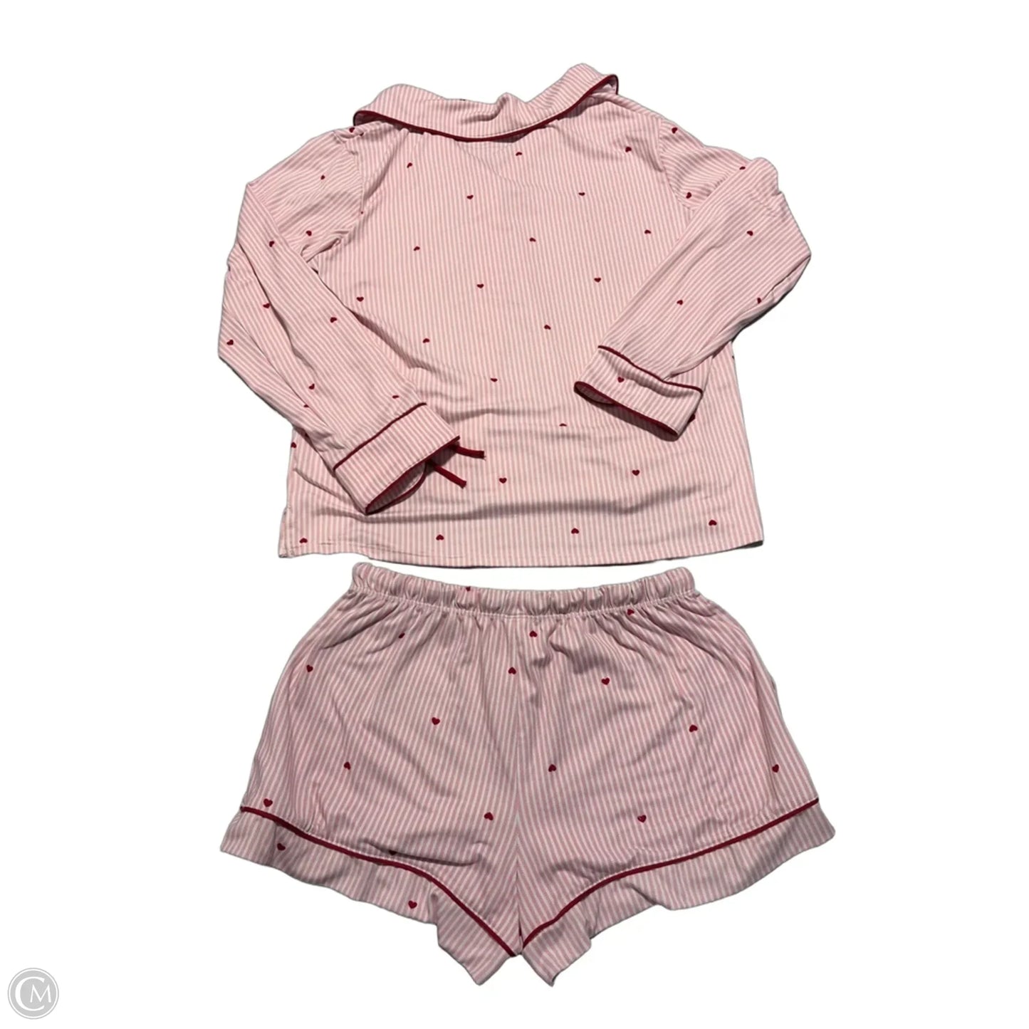 Top 2pc Long Sleeve By Auden In Pink, Size: S