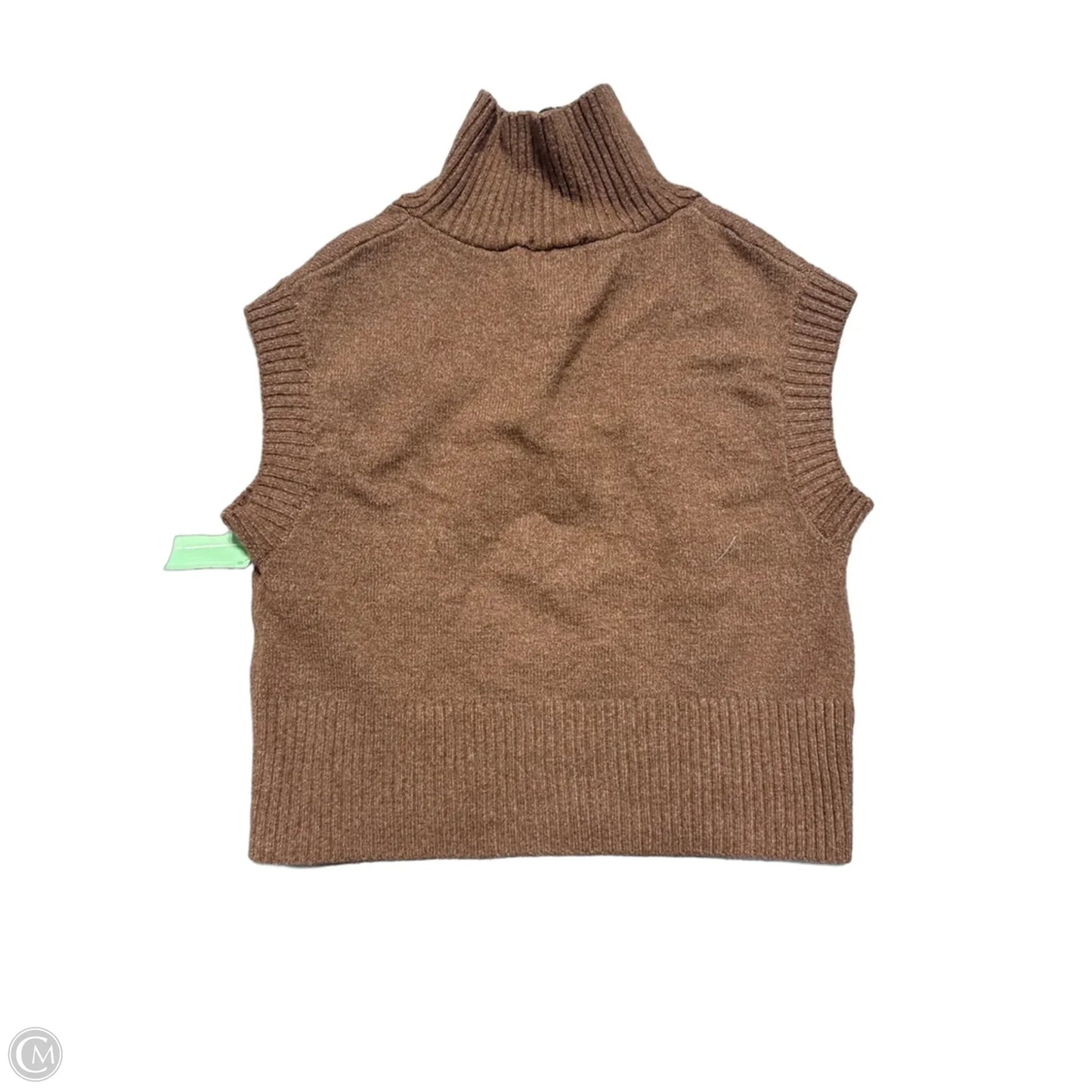 Sweater Short Sleeve By Pink Rose In Brown, Size: Xs