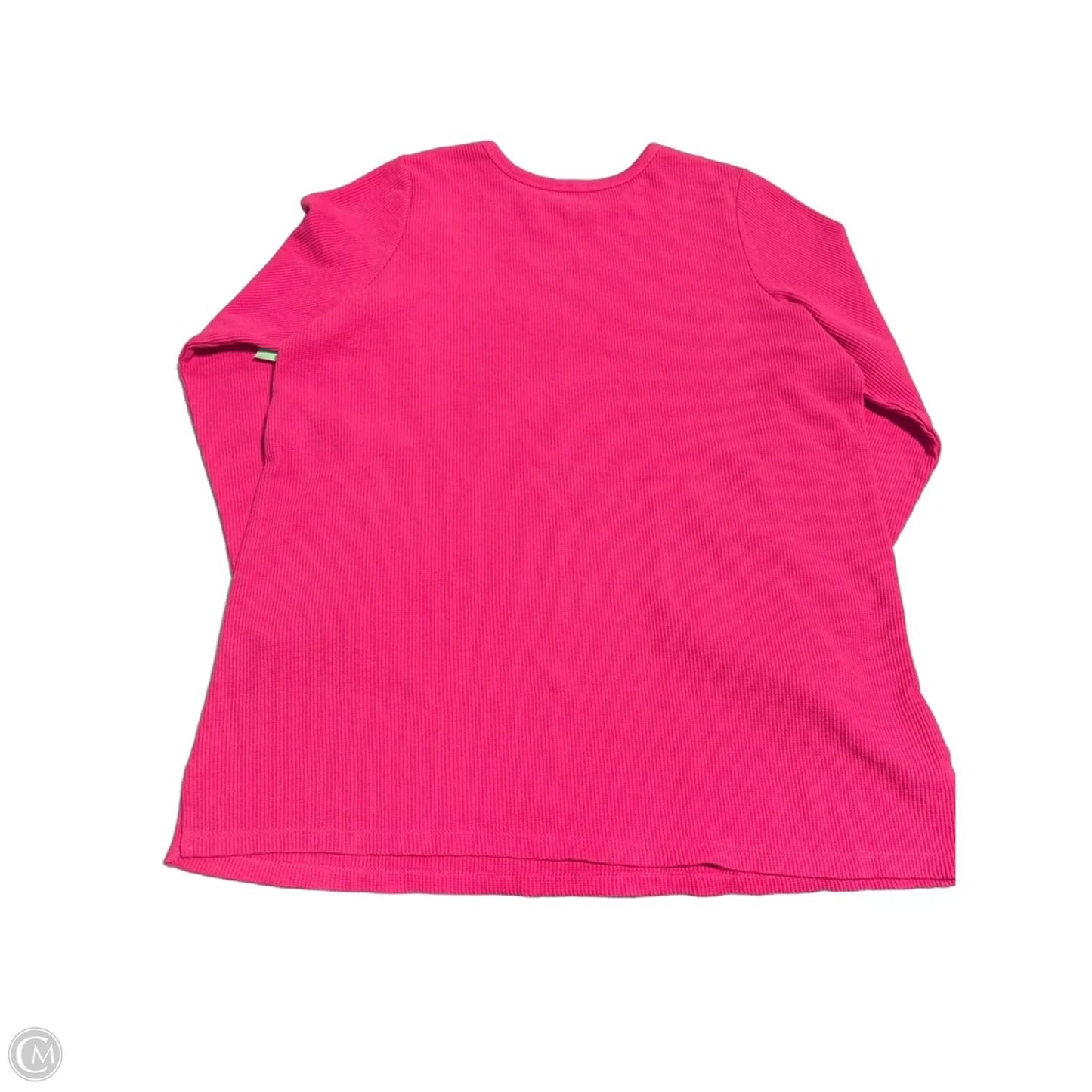 Top Long Sleeve By Woman Within In Pink, Size: L