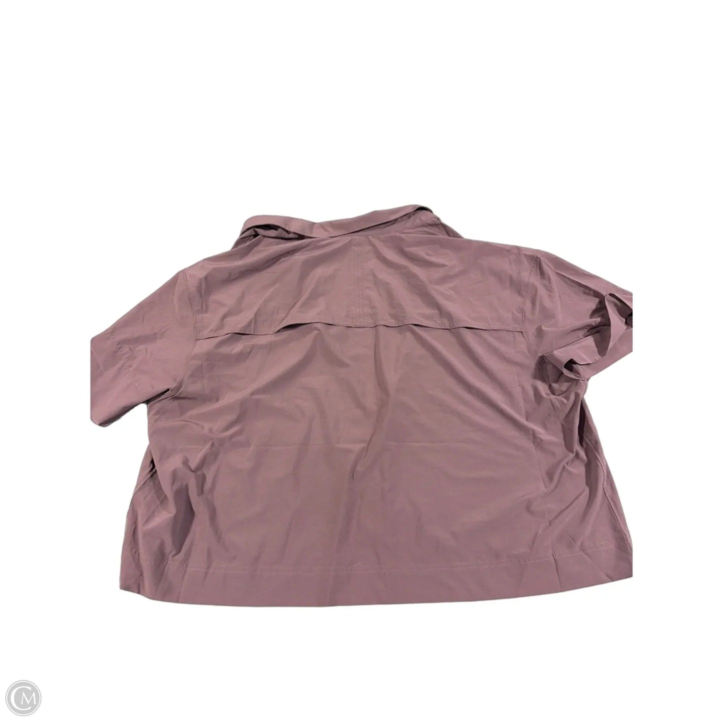 Top Short Sleeve By Athleta In Purple, Size: 2x