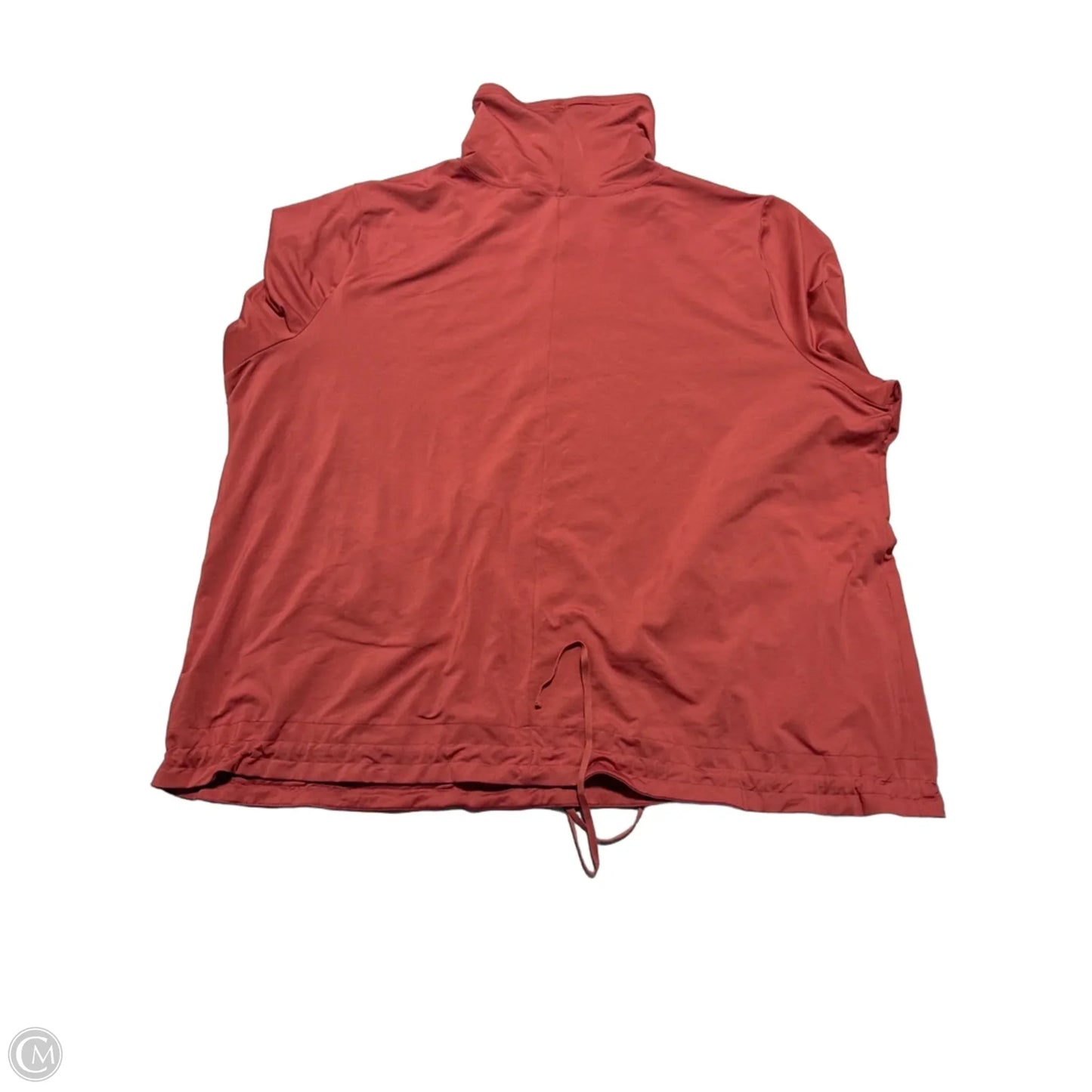 Athletic Top Long Sleeve Collar By Nike In Red, Size: 3x