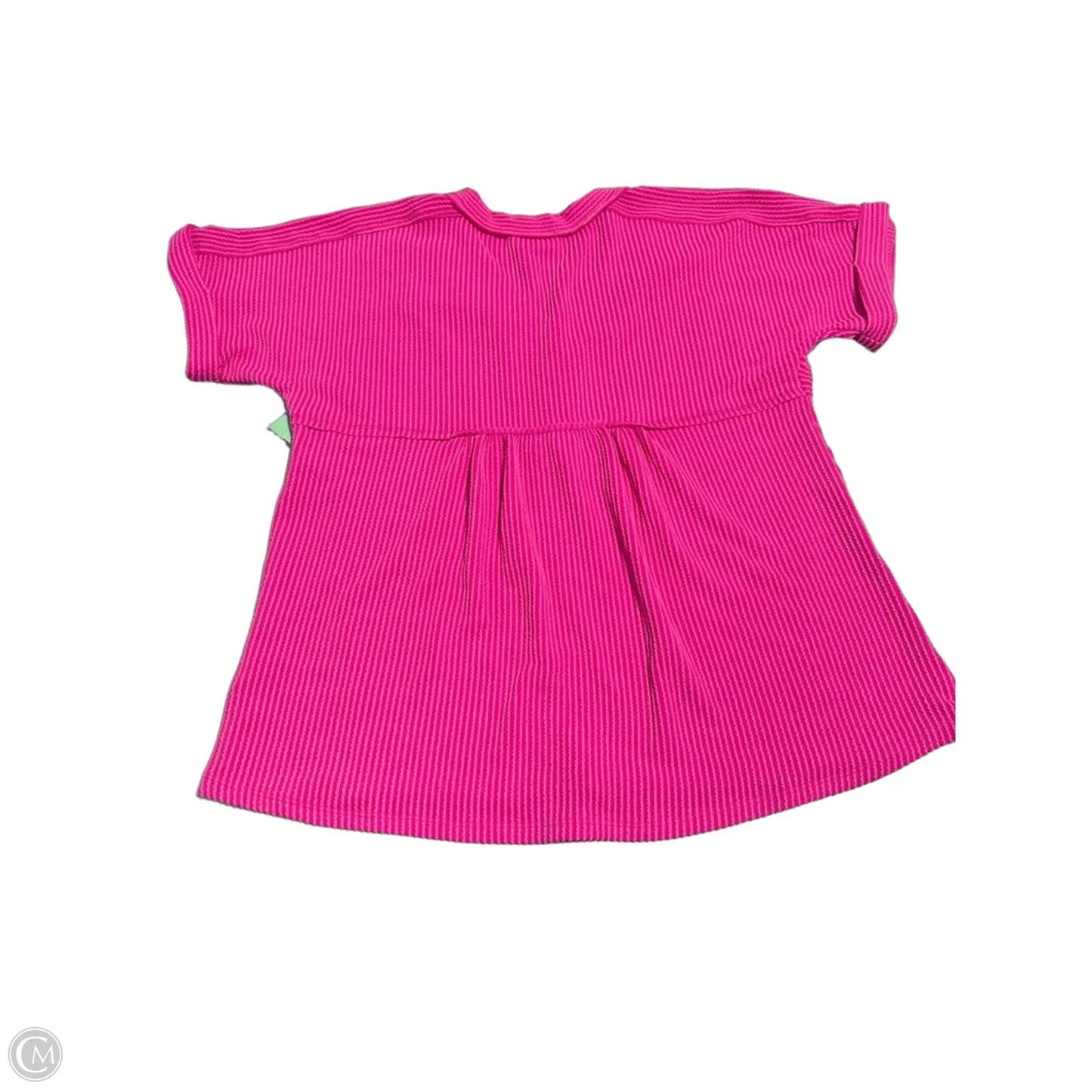 Top Short Sleeve By Andree By Unit In Pink, Size: M