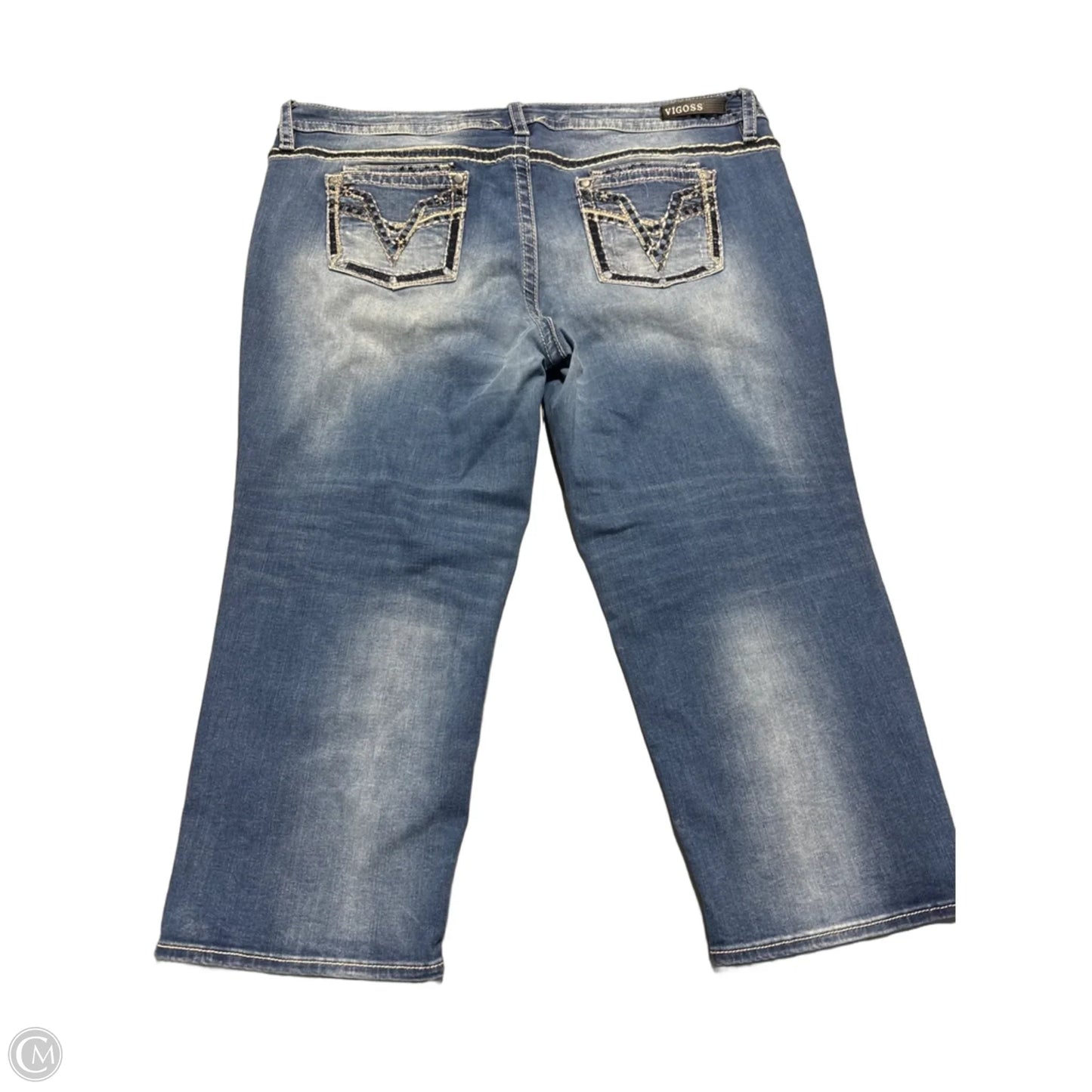 Jeans Straight By Vigoss In Blue, Size: 20