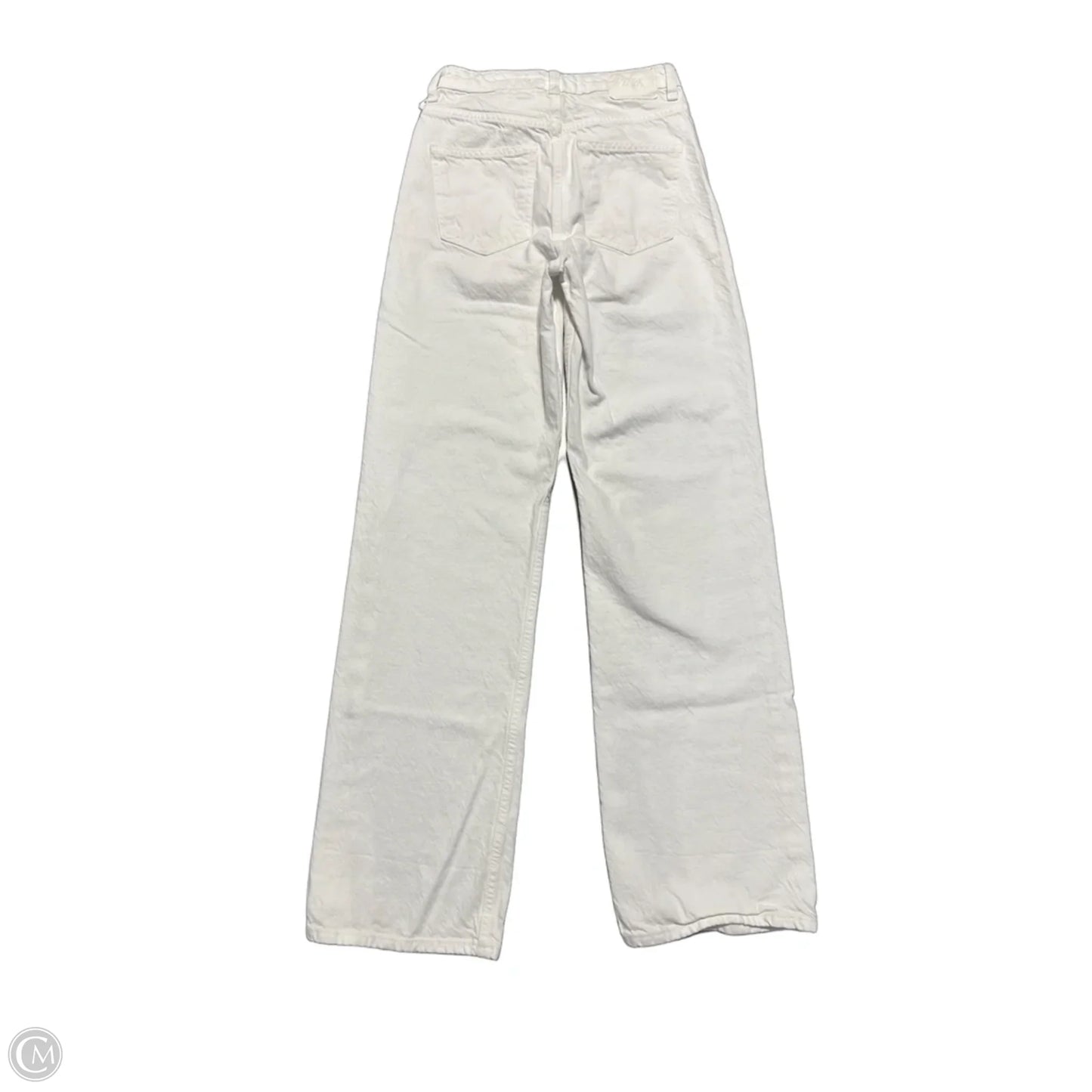 Jeans Straight By Zara In White, Size: 2