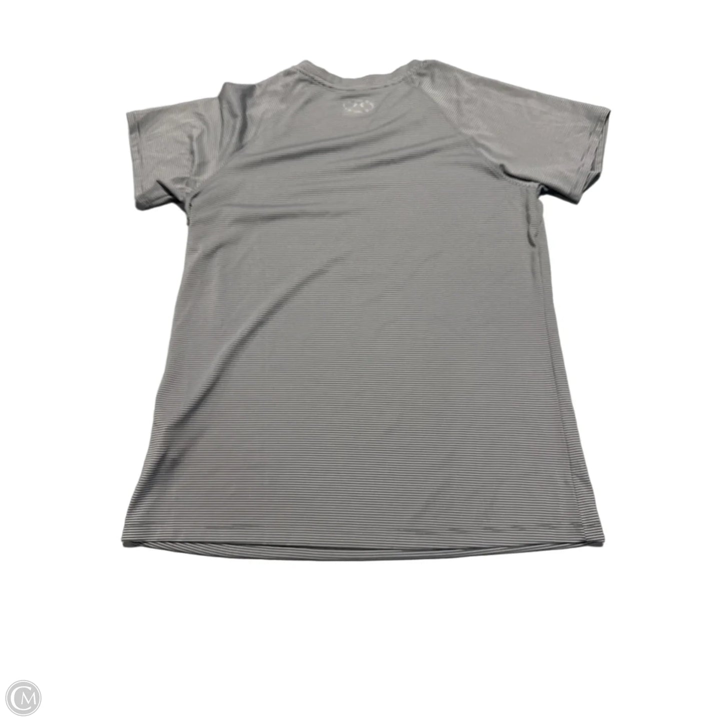 Top Short Sleeve By Under Armour In Grey & White, Size: M