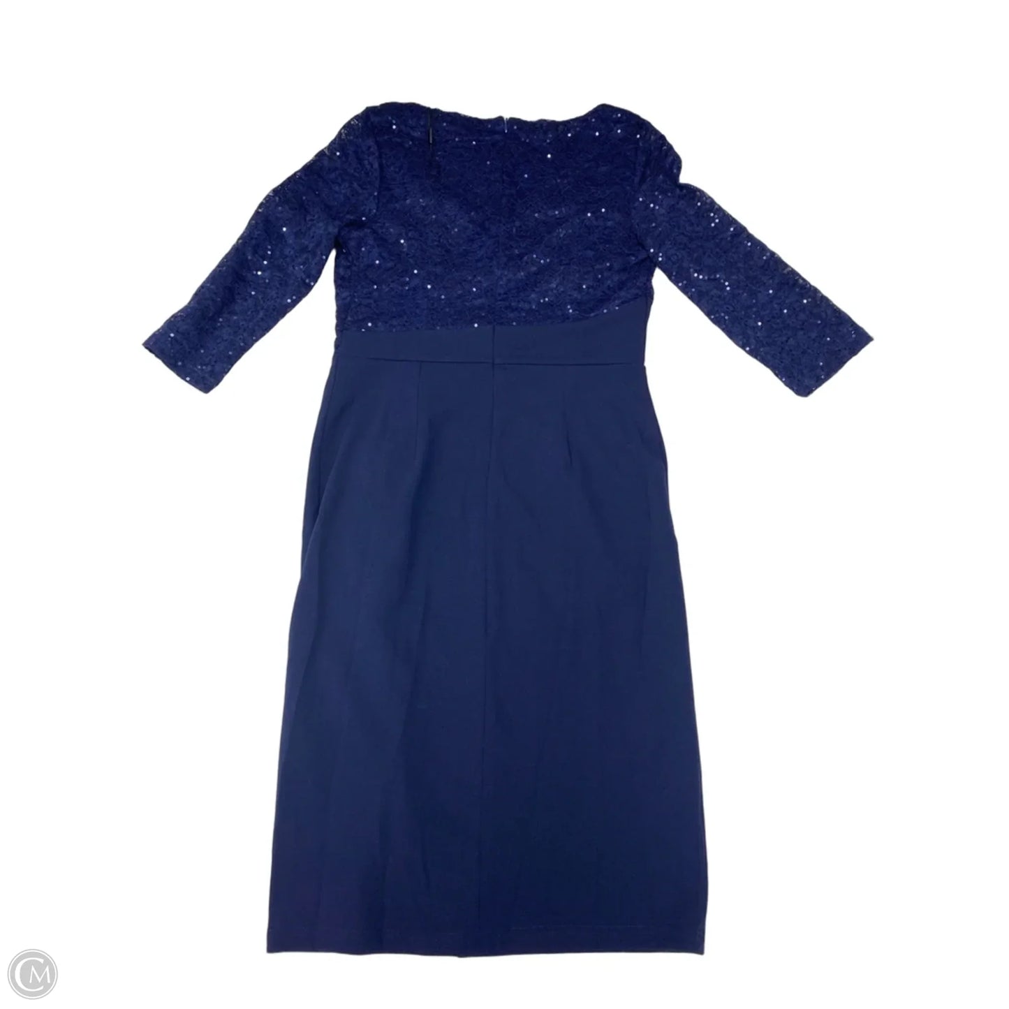Dress Party Midi By Clothes Mentor In Navy, Size: M