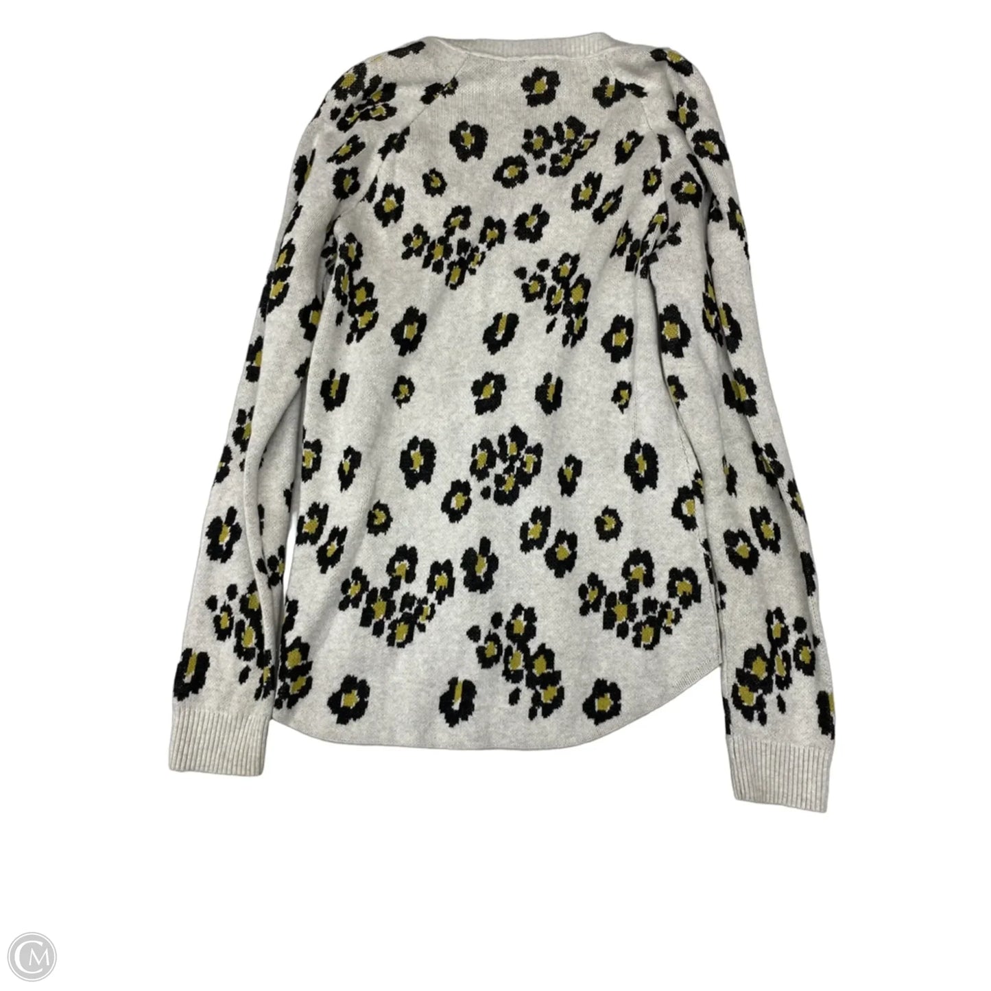 Sweater Cardigan By Cabi In Leopard Print, Size: S