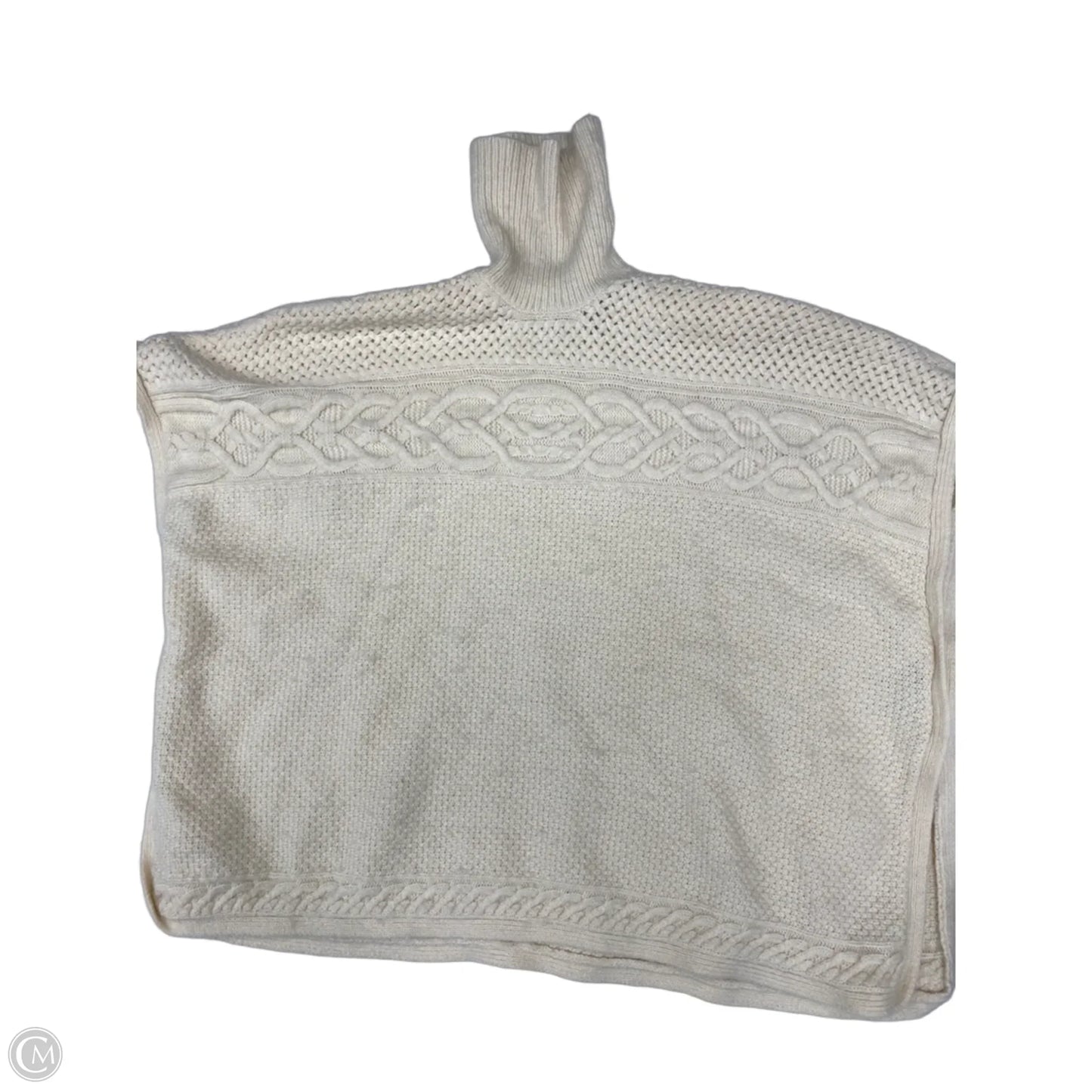 Poncho By Lauren By Ralph Lauren In Cream, Size: M