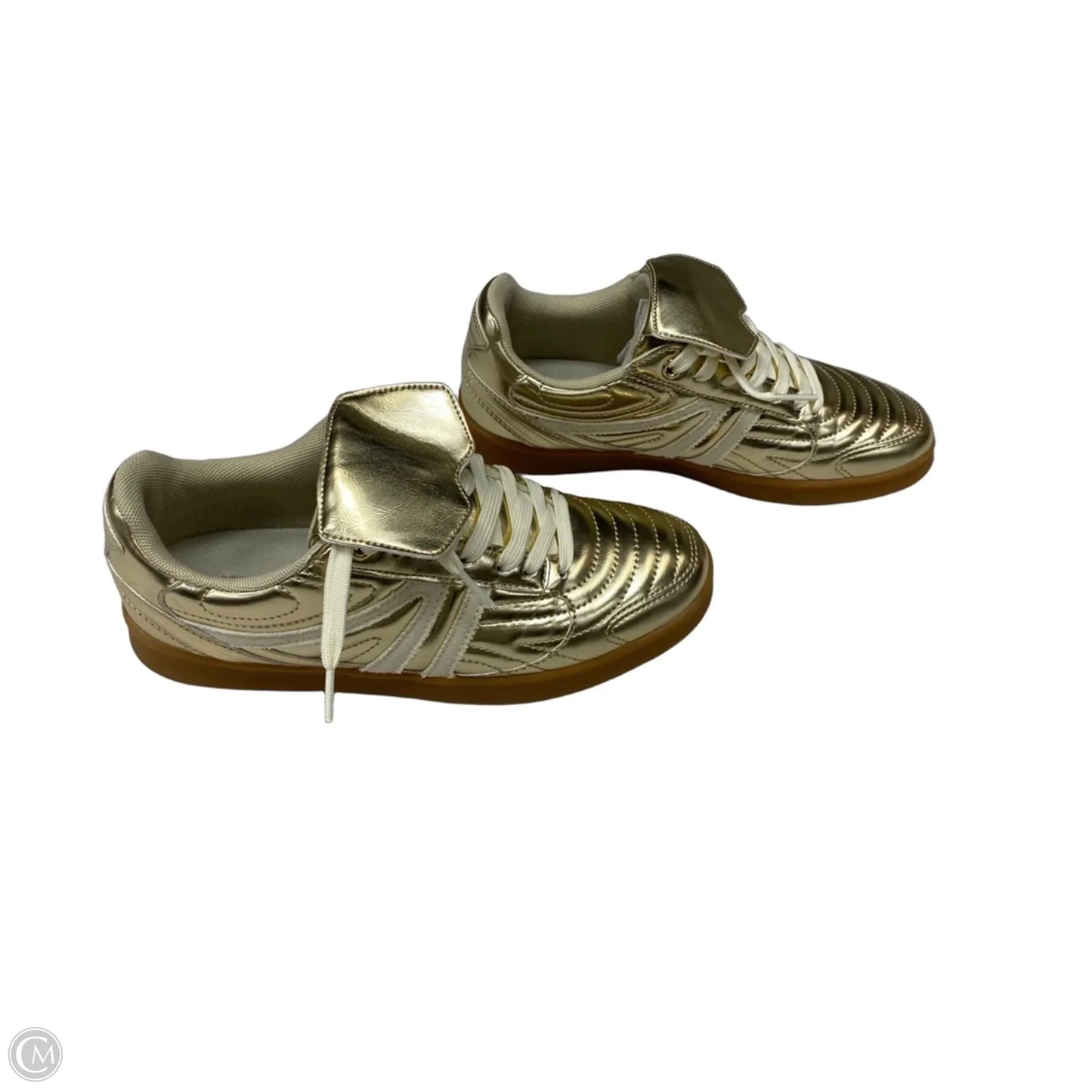Shoes Sneakers By Steve Madden In Gold, Size: 9