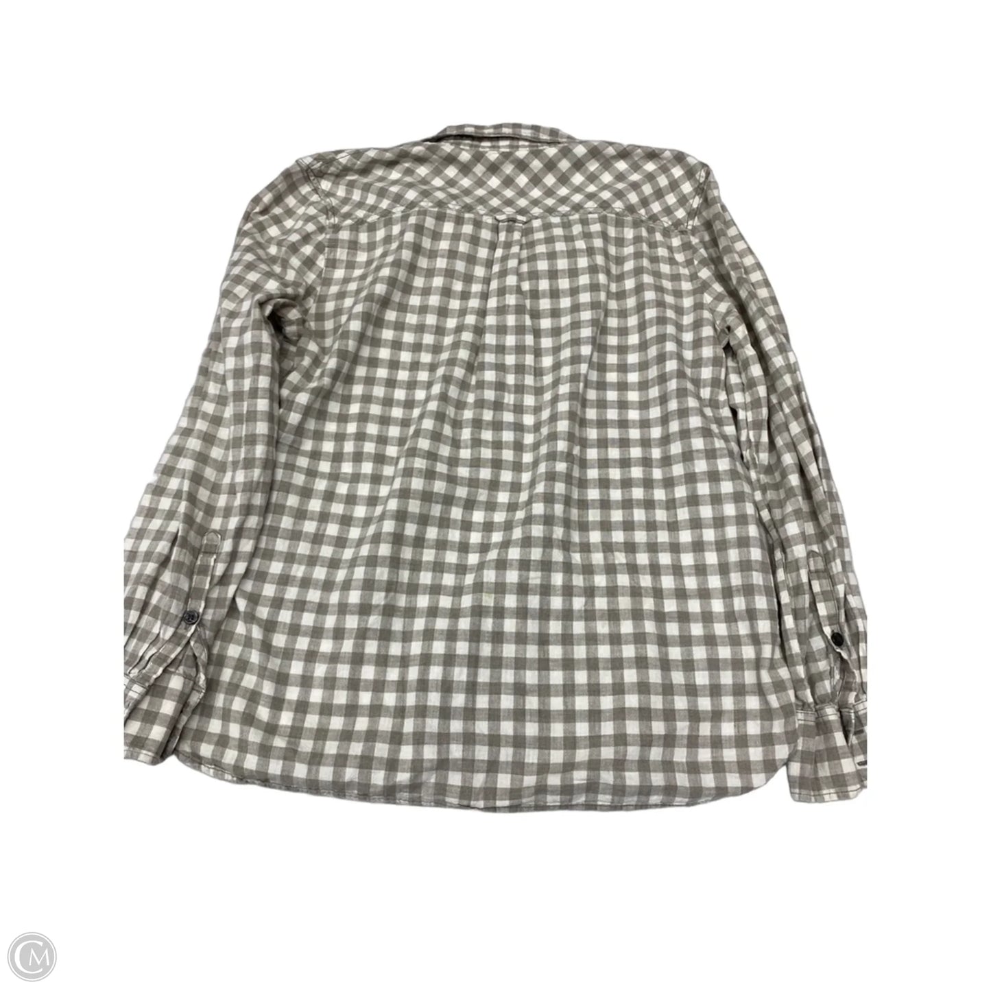 Top Long Sleeve By J. Crew In Checkered Pattern, Size: M