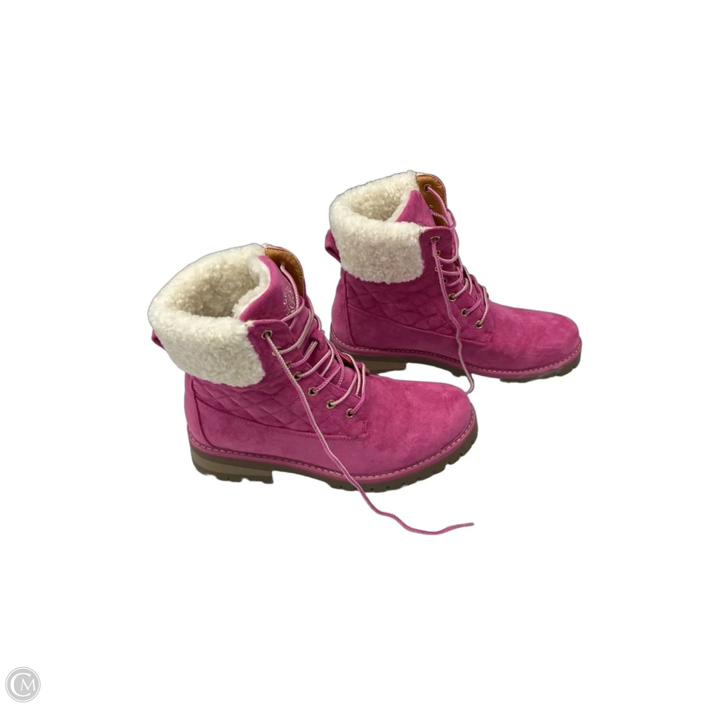 Boots Combat By Clothes Mentor In Pink, Size: 9.5