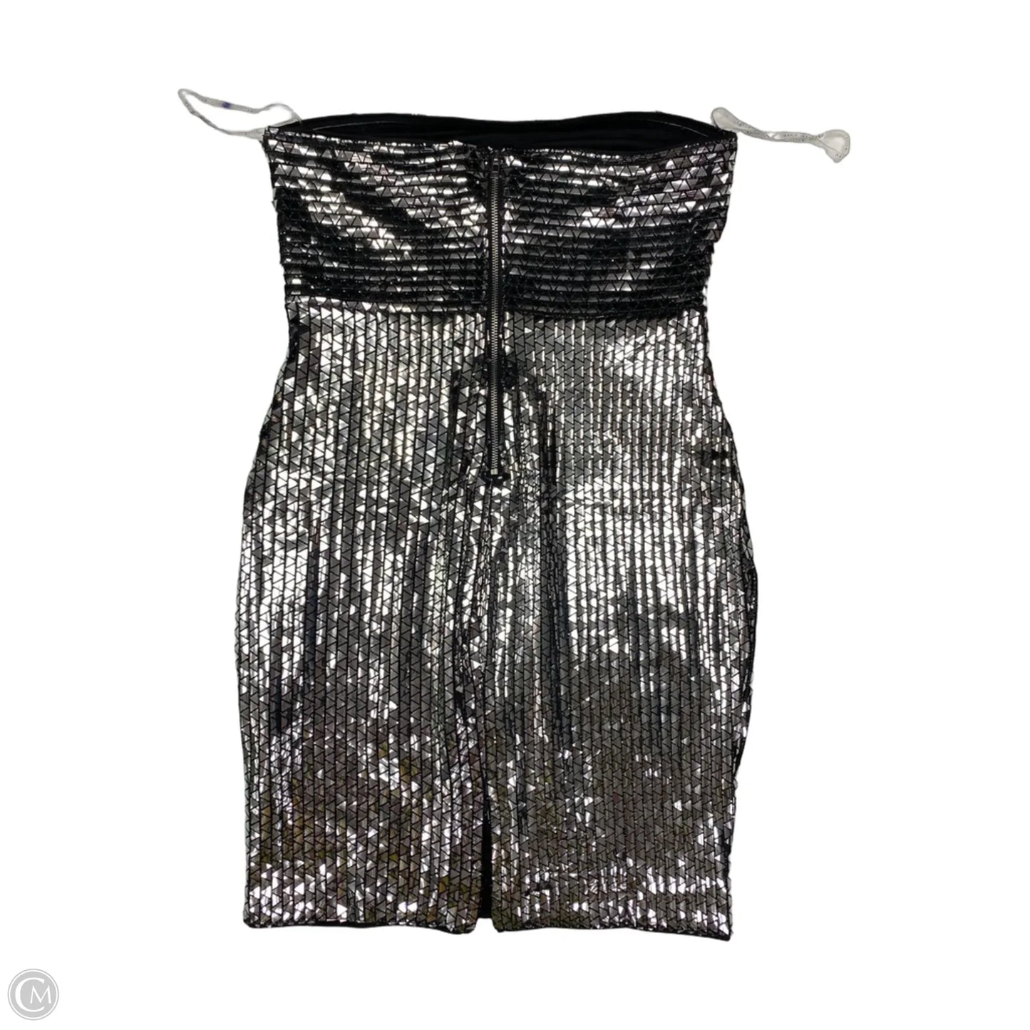 Dress Party Short By Haute Monde In Silver, Size: L