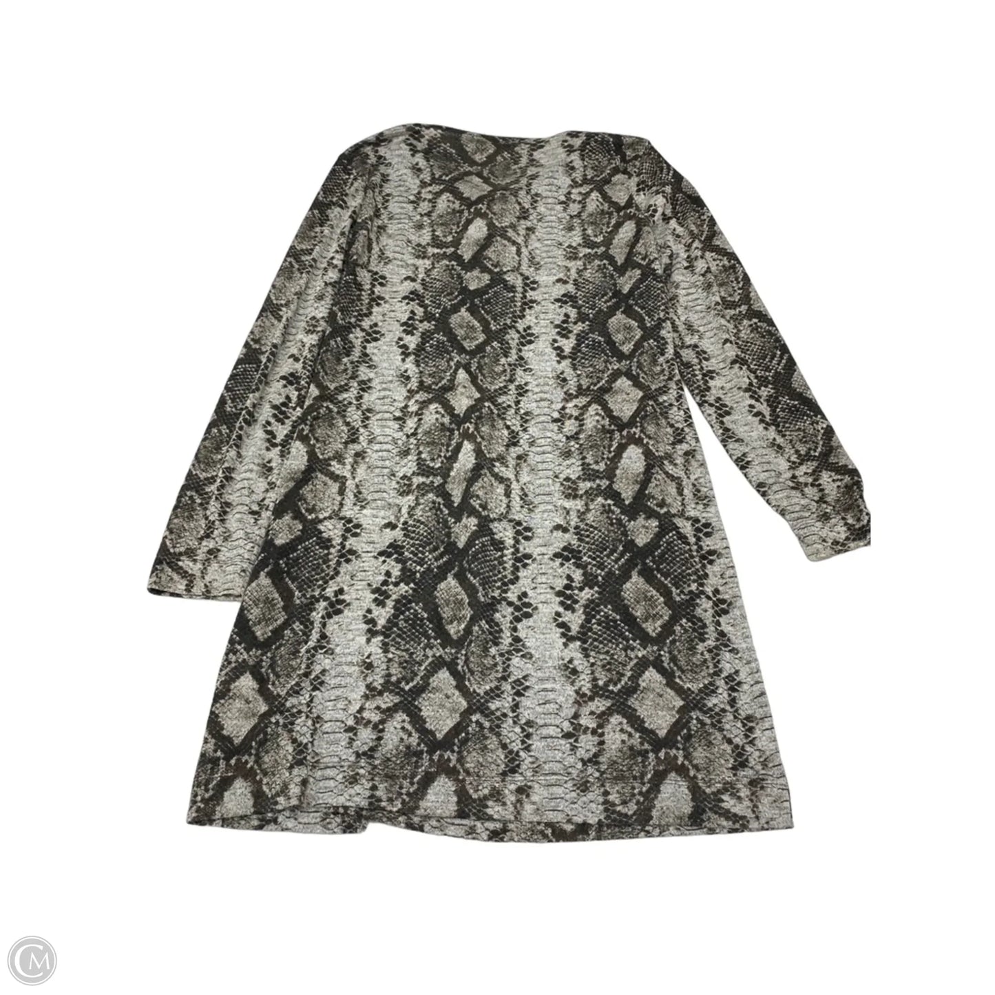Dress Designer By Michael Kors In Snakeskin Print, Size: L