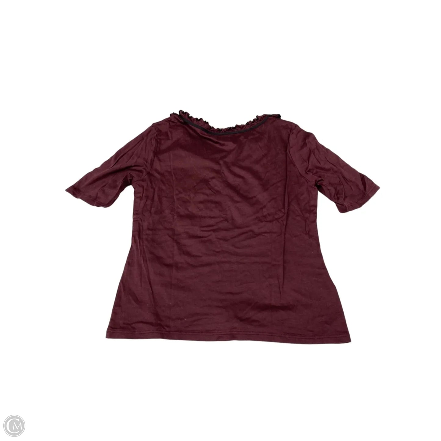 Top Short Sleeve By Cme In Purple, Size: S