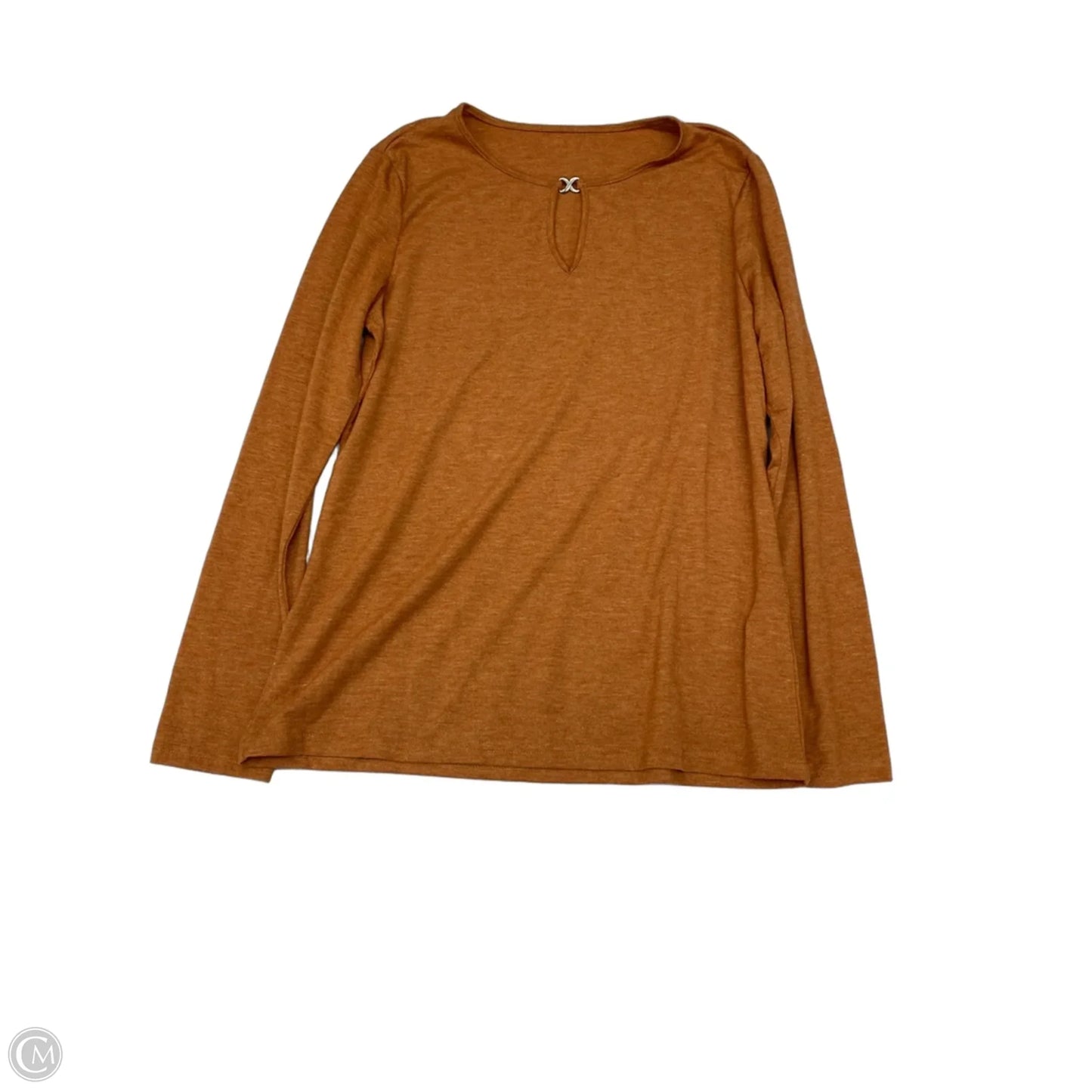 Top Long Sleeve By Clothes Mentor In Orange, Size: S
