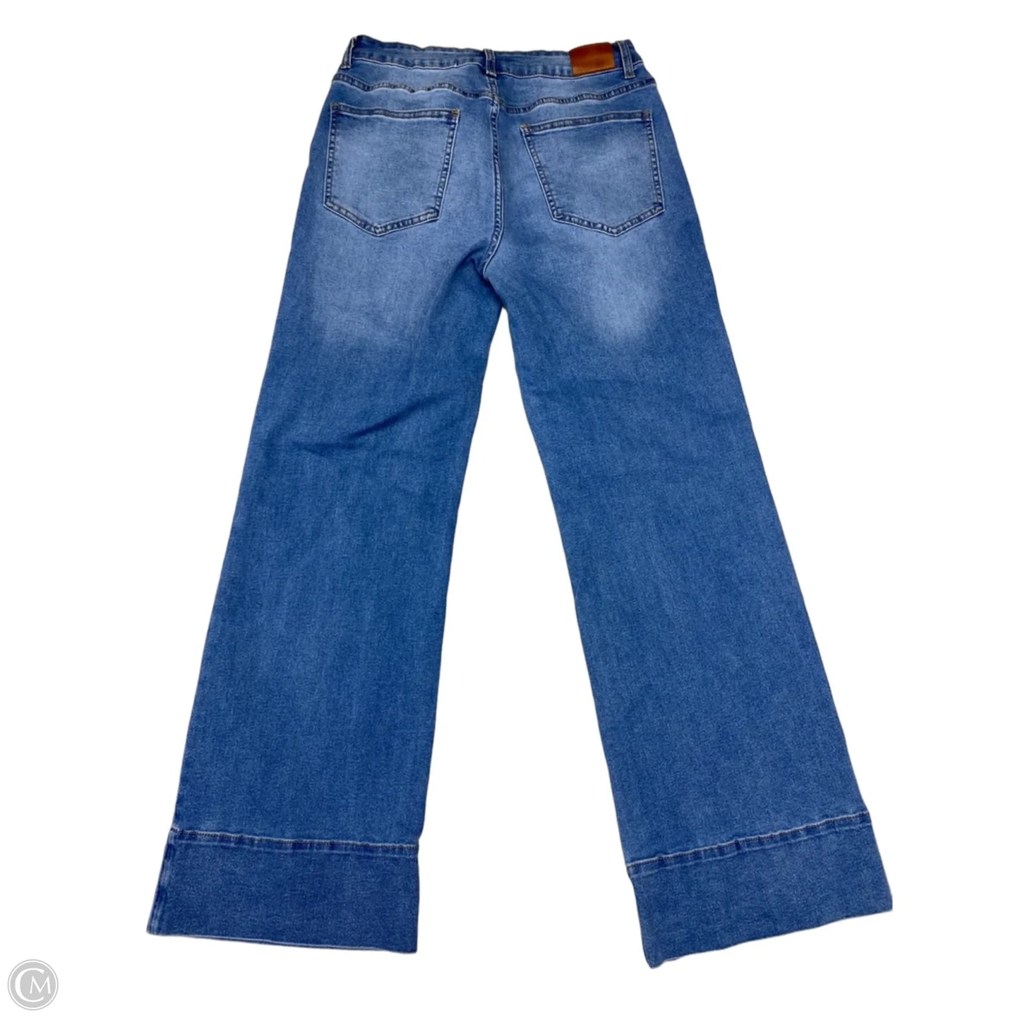 Jeans Wide Leg By Clothes Mentor In Blue Denim, Size: 14