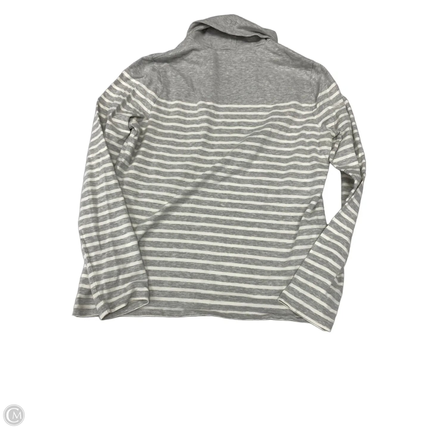 Top Long Sleeve By Talbots In Striped Pattern, Size: M