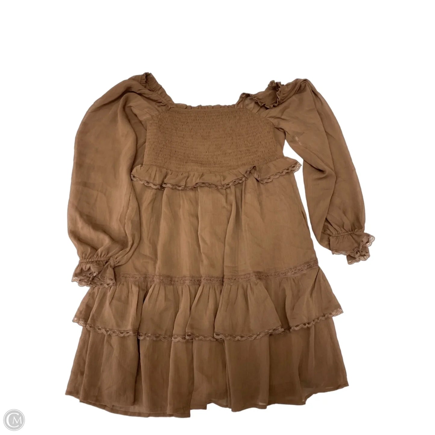 Dress Casual Short By Cmc In Brown, Size: M