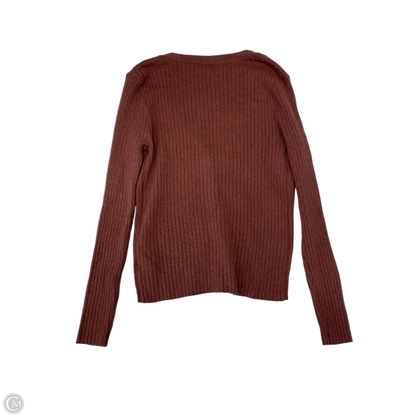 Sweater Cardigan By A New Day In Brown, Size: L