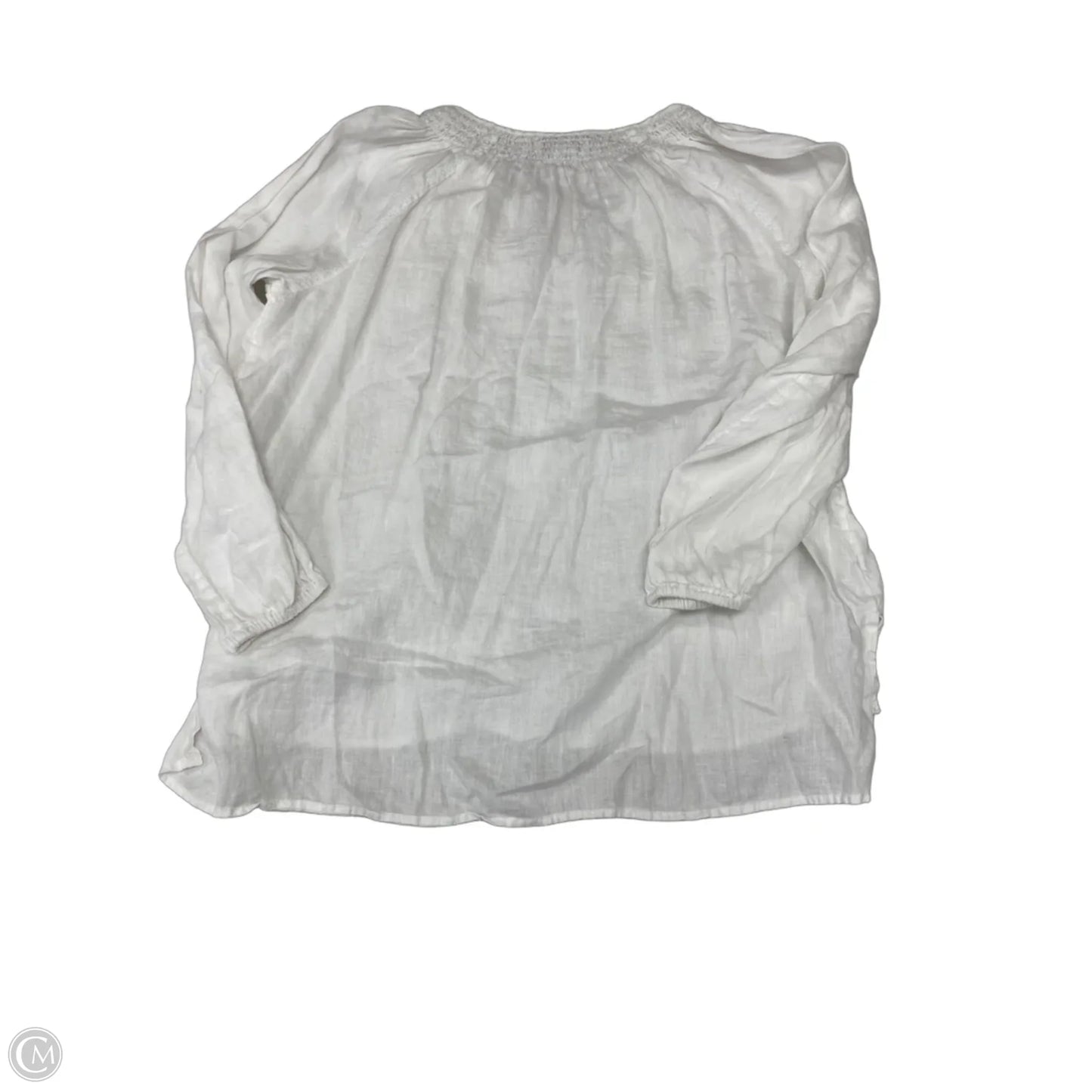 Top Long Sleeve By Rachel Zoe In White, Size: M