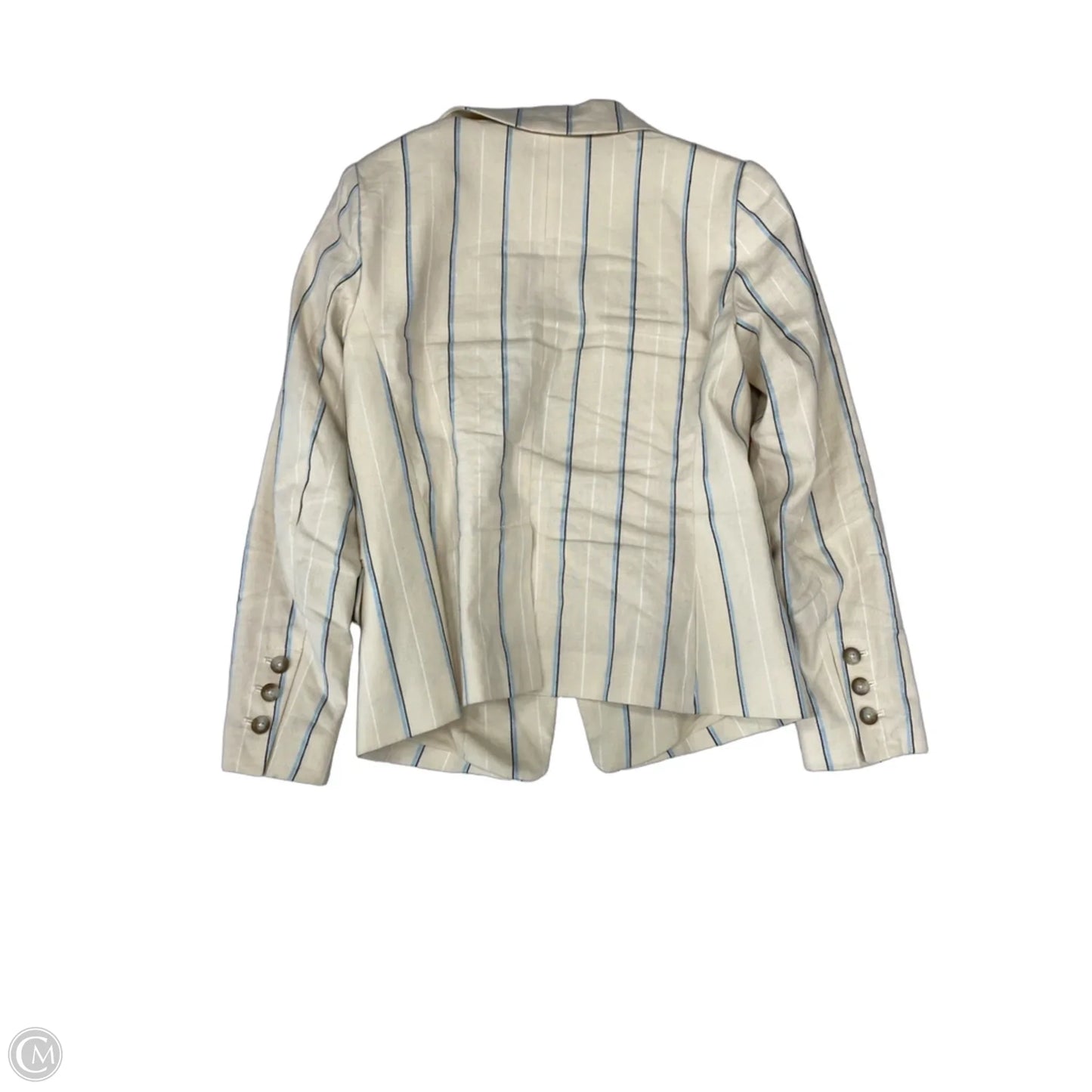 Blazer By Loft In Striped Pattern, Size: Xsp