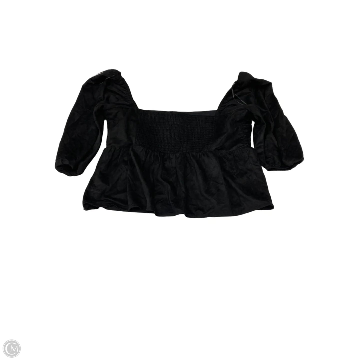 Top 3/4 Sleeve By Mi Ami In Black, Size: Xl