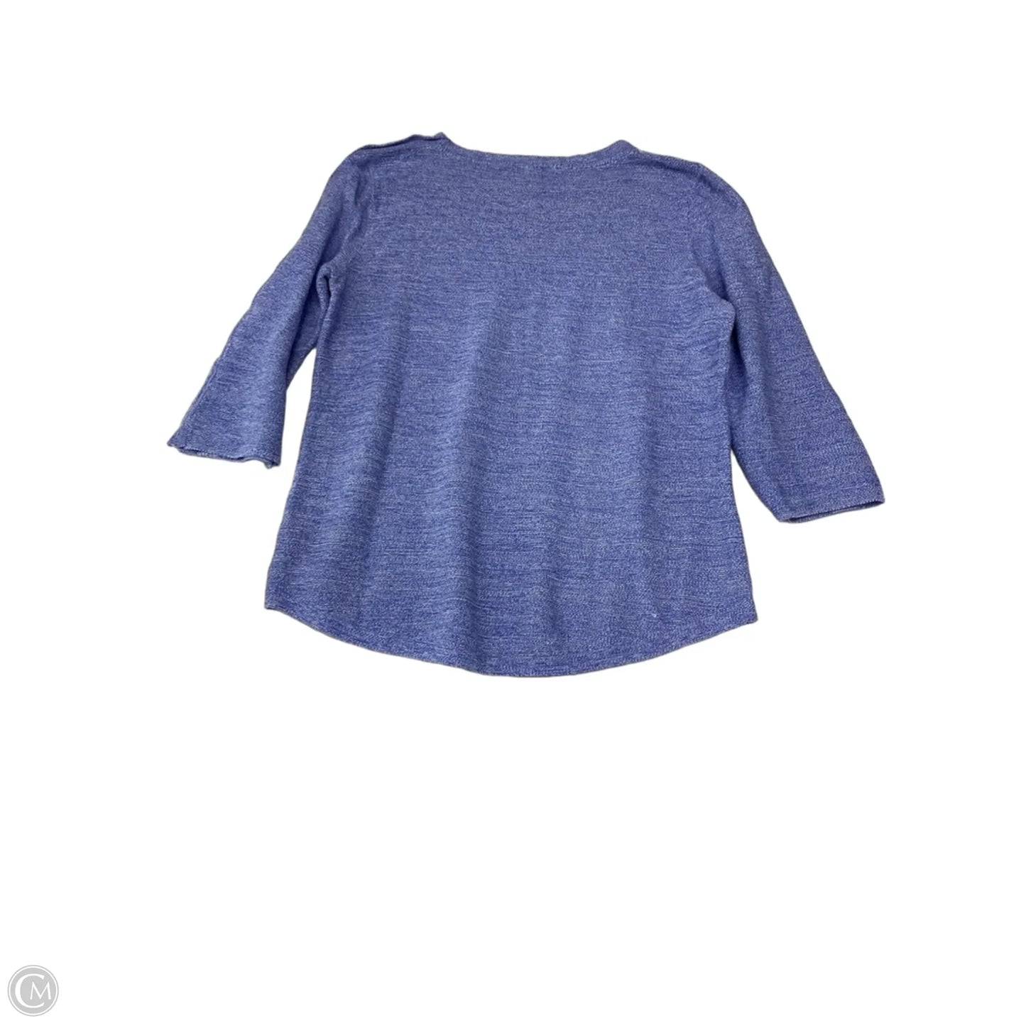 Top 3/4 Sleeve By Talbots In Blue, Size: L