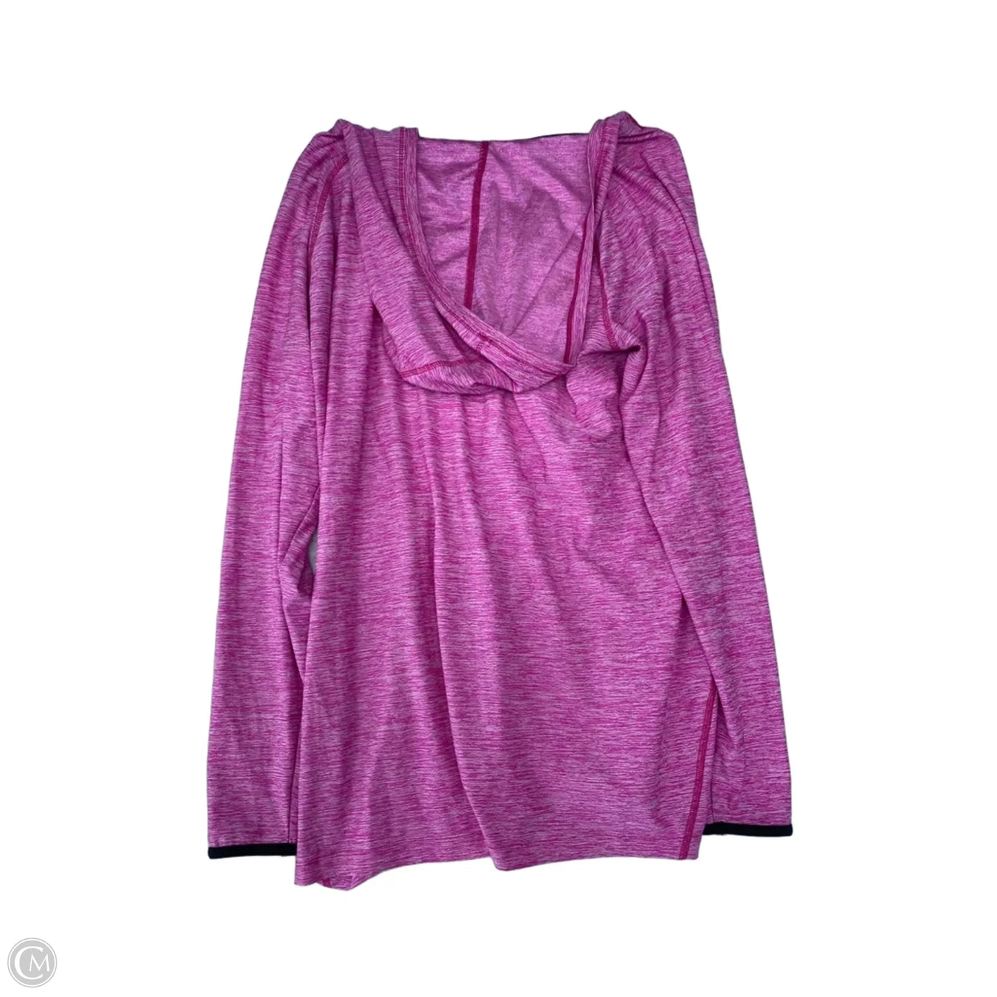Athletic Top Long Sleeve Hoodie By Clothes Mentor In Pink, Size: Xl