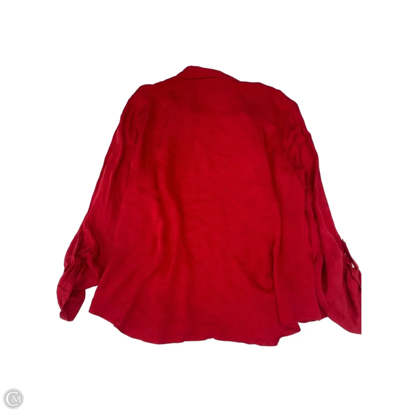 Blouse Long Sleeve By Coldwater Creek In Red, Size: Xl