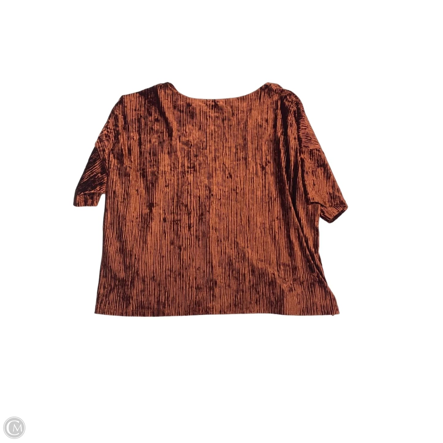 Top Short Sleeve By Banana Republic In Brown, Size: L