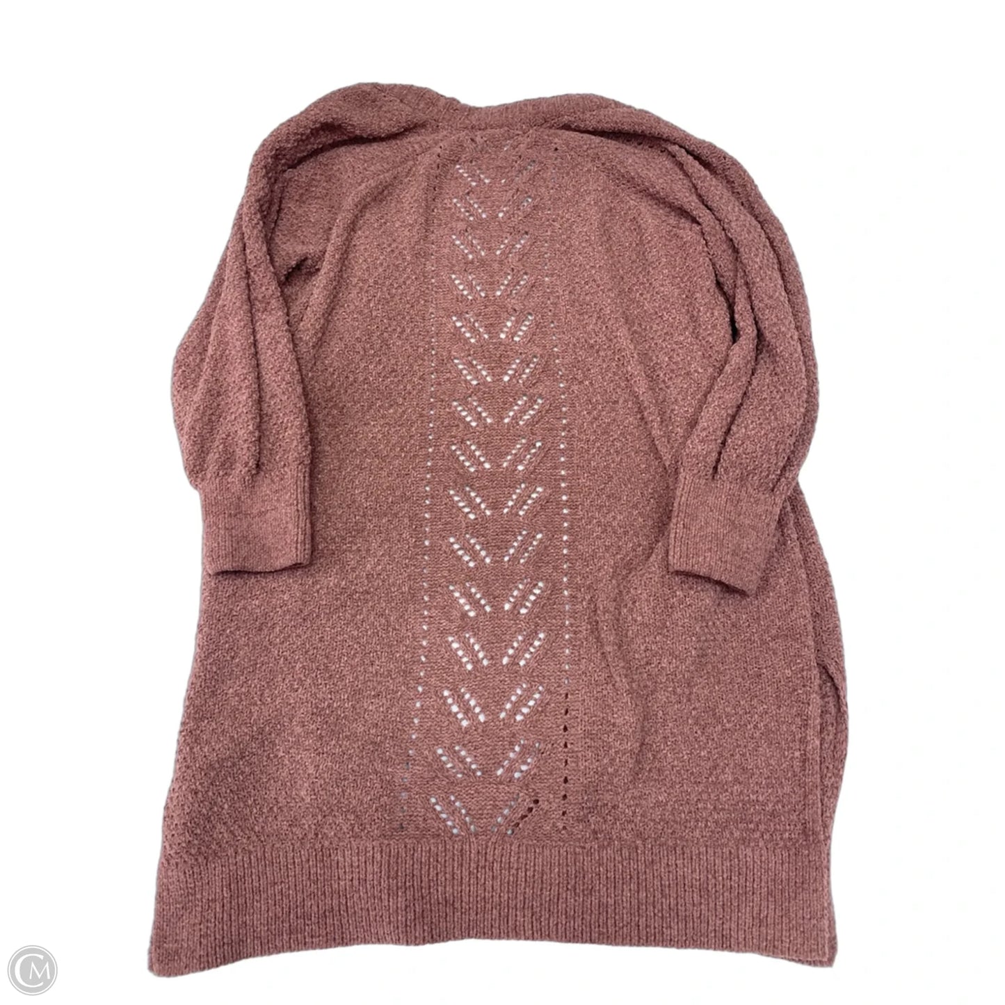 Sweater Cardigan By Pink Rose In Mauve, Size: L
