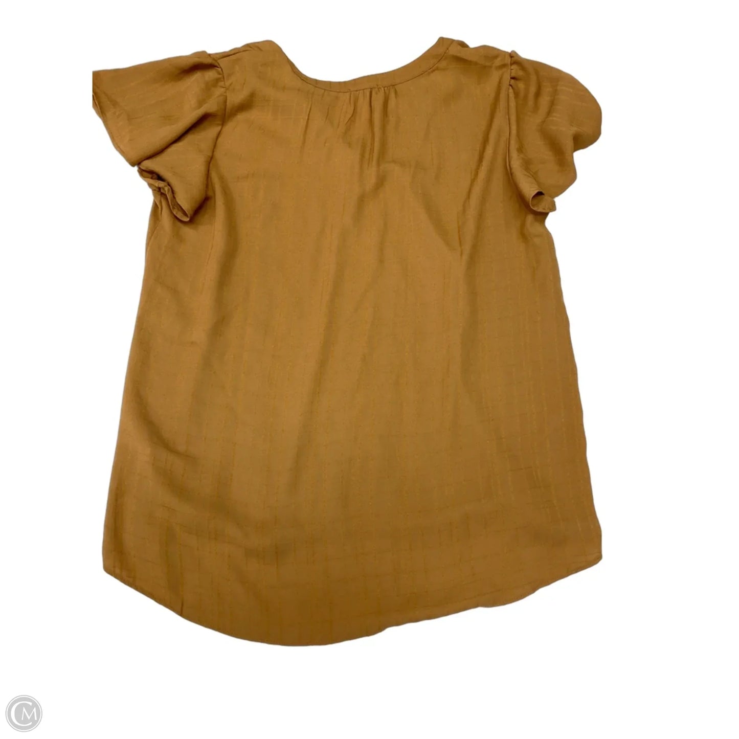 Blouse Short Sleeve By Maurices In Brown, Size: L