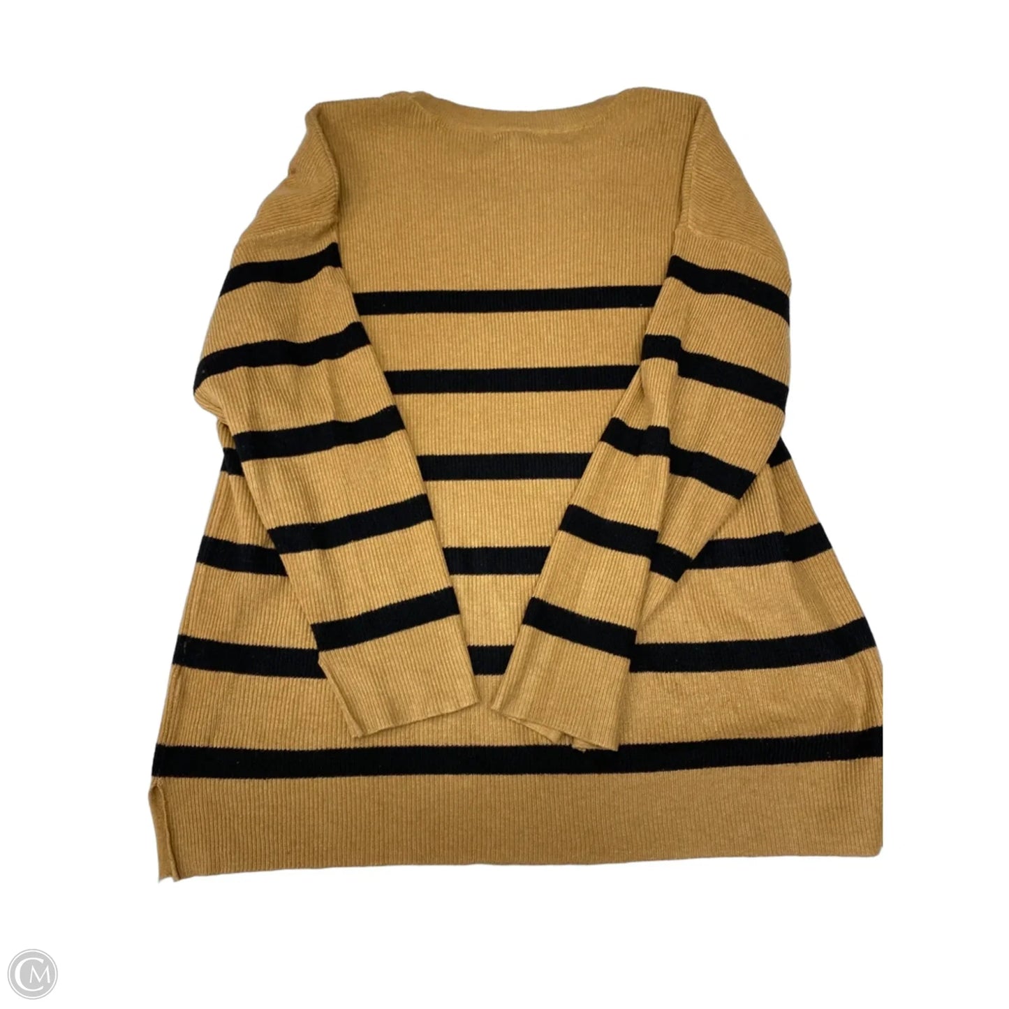 Sweater By Maurices In Striped Pattern, Size: L